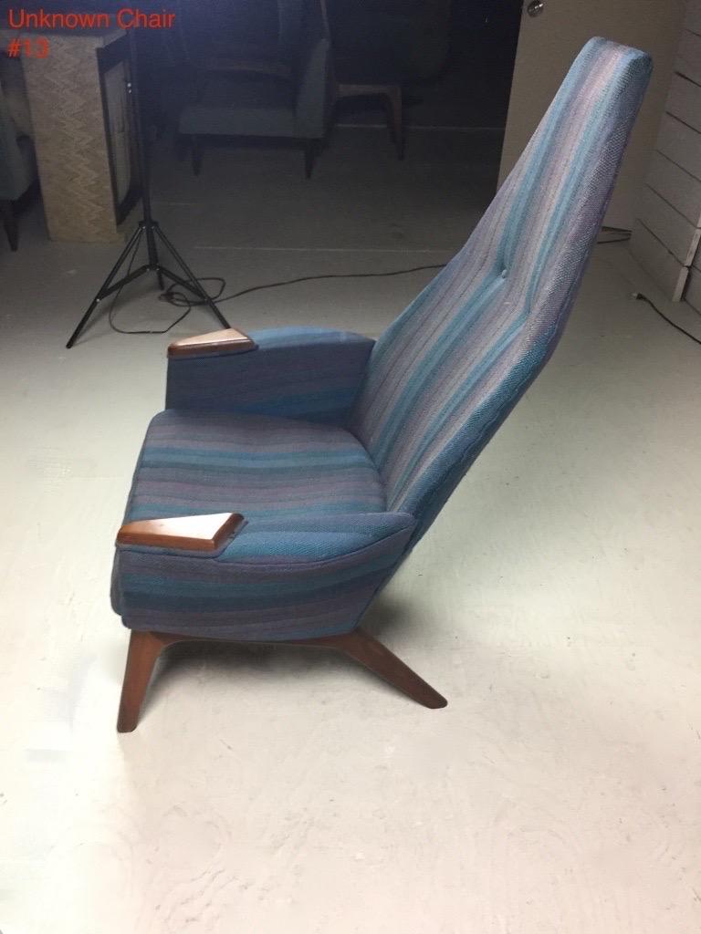 Adrian Pearsall fauteuil de salon à haut dossier, moderne du milieu du siècle dernier, Craft Associates en vente 5