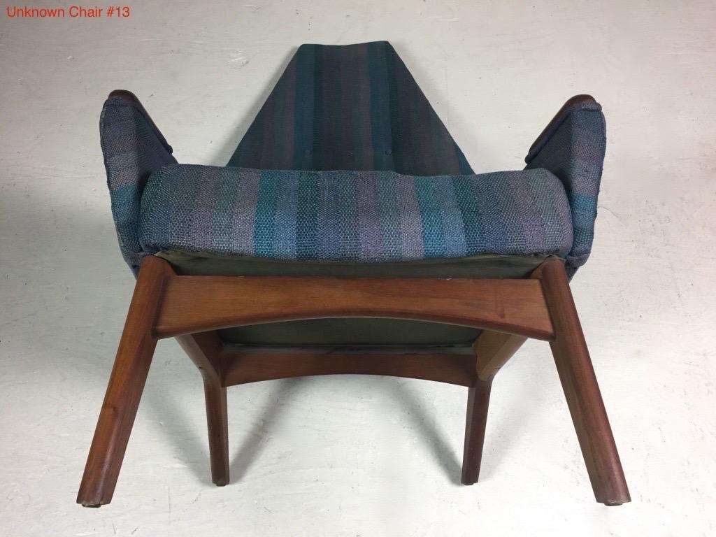 Adrian Pearsall fauteuil de salon à haut dossier, moderne du milieu du siècle dernier, Craft Associates en vente 7