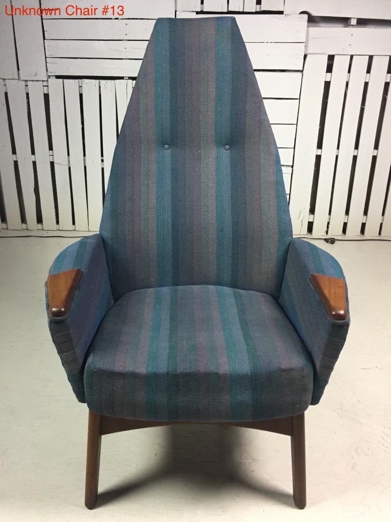 Adrian Pearsall fauteuil de salon à haut dossier, moderne du milieu du siècle dernier, Craft Associates en vente 8