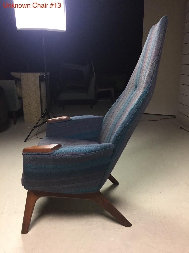 Adrian Pearsall fauteuil de salon à haut dossier, moderne du milieu du siècle dernier, Craft Associates en vente 2