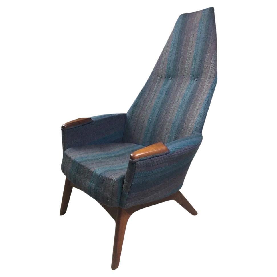 Adrian Pearsall Mid Century Modern High Back Lounge Chair Craft Associates