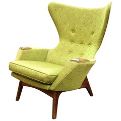 Adrian Pearsall Mid-Century Modern High Back Wing Chair