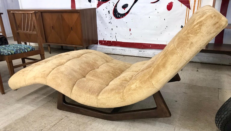 Adrian Pearsall Mid-Century Modern Rocking Chaise Lounge Craft Associates In Good Condition In West Hartford, CT