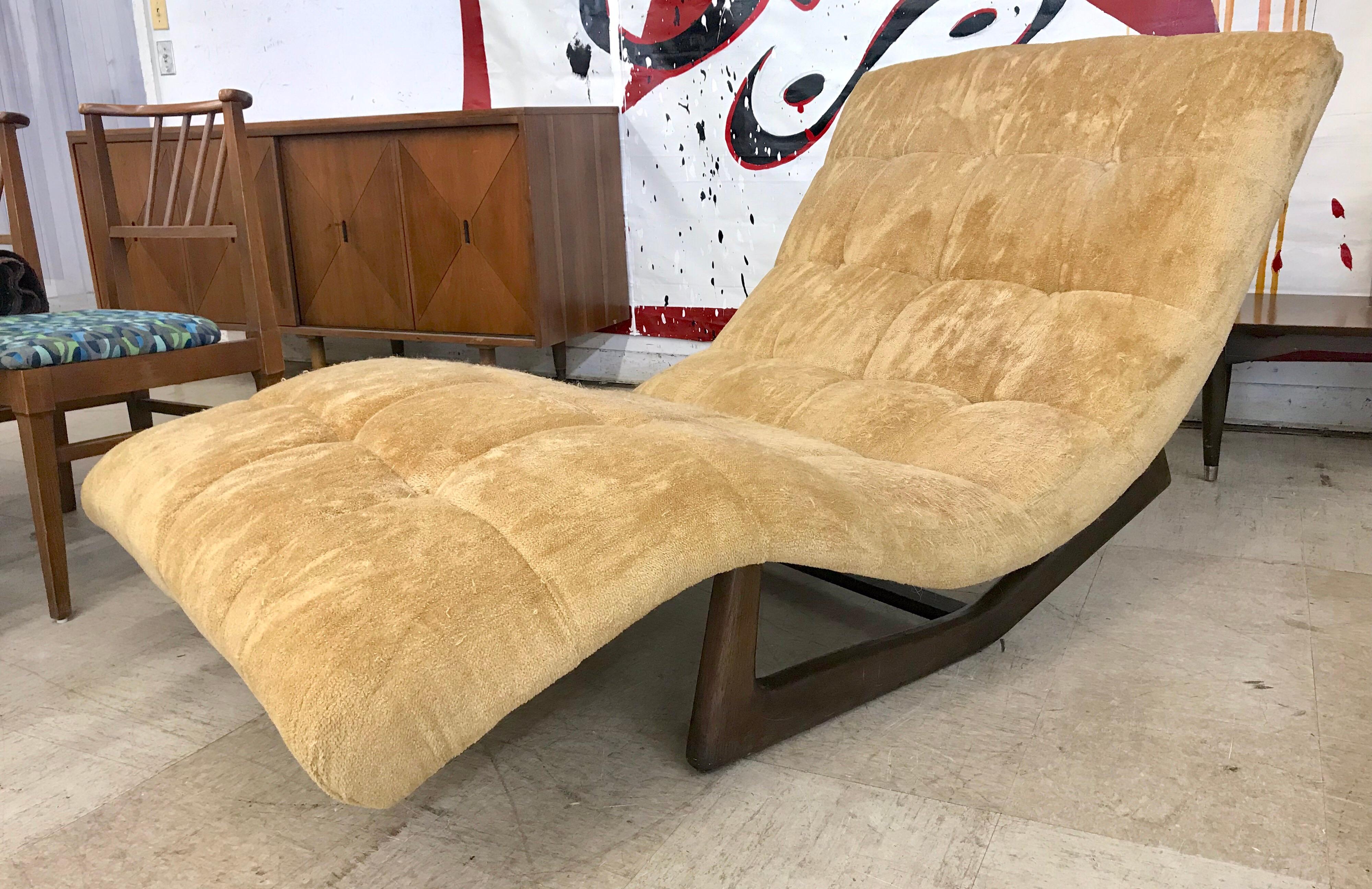 Adrian Pearsall Mid-Century Modern Rocking Chaise Lounge Craft Associates In Good Condition In West Hartford, CT