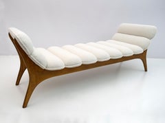 Adrian Pearsall Mid-Century Modern Walnut Chaise Lounge by Craft Associates