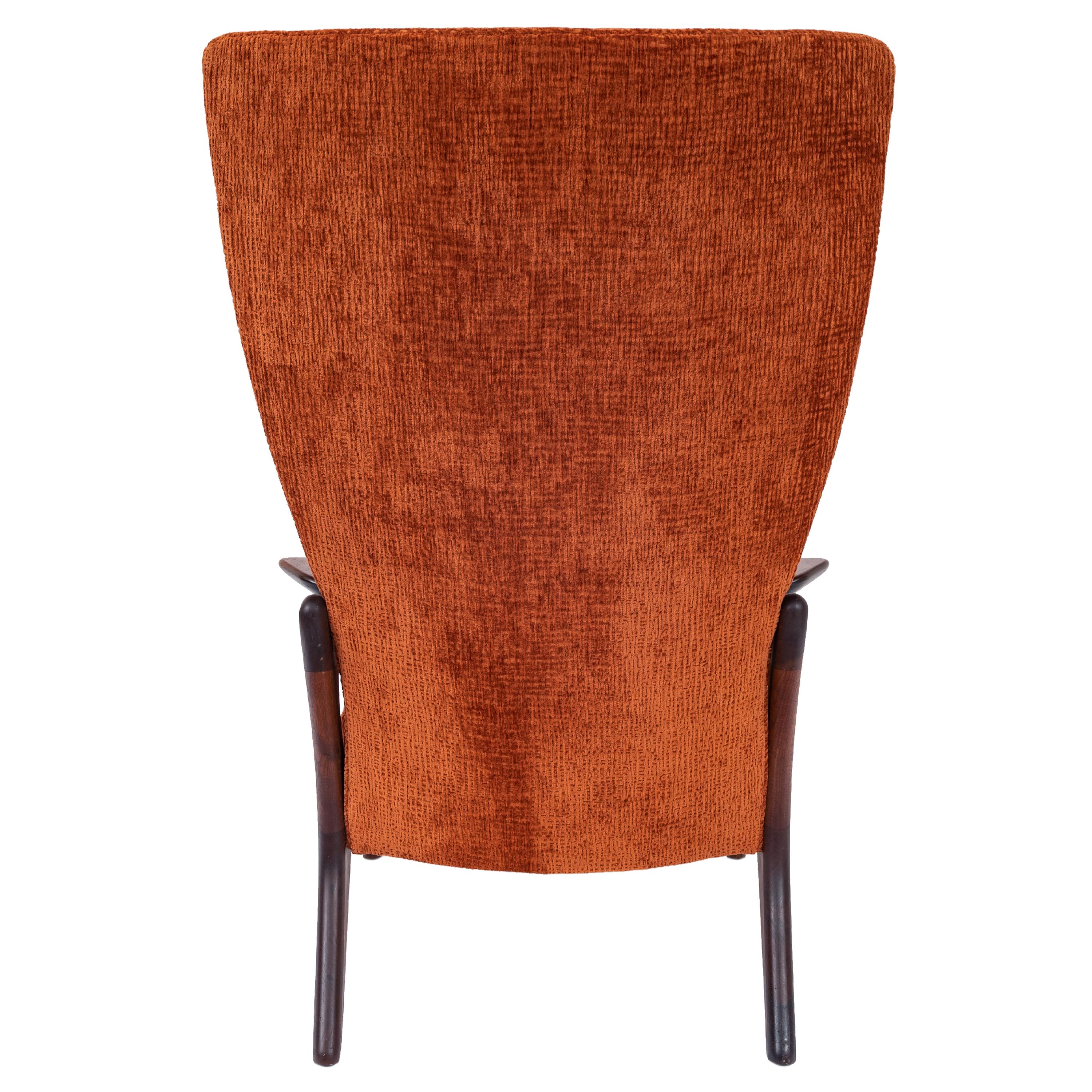 Adrian Pearsall Mid-Century Modern Walnut Lounge Armchair Craft Associates, 1960 2