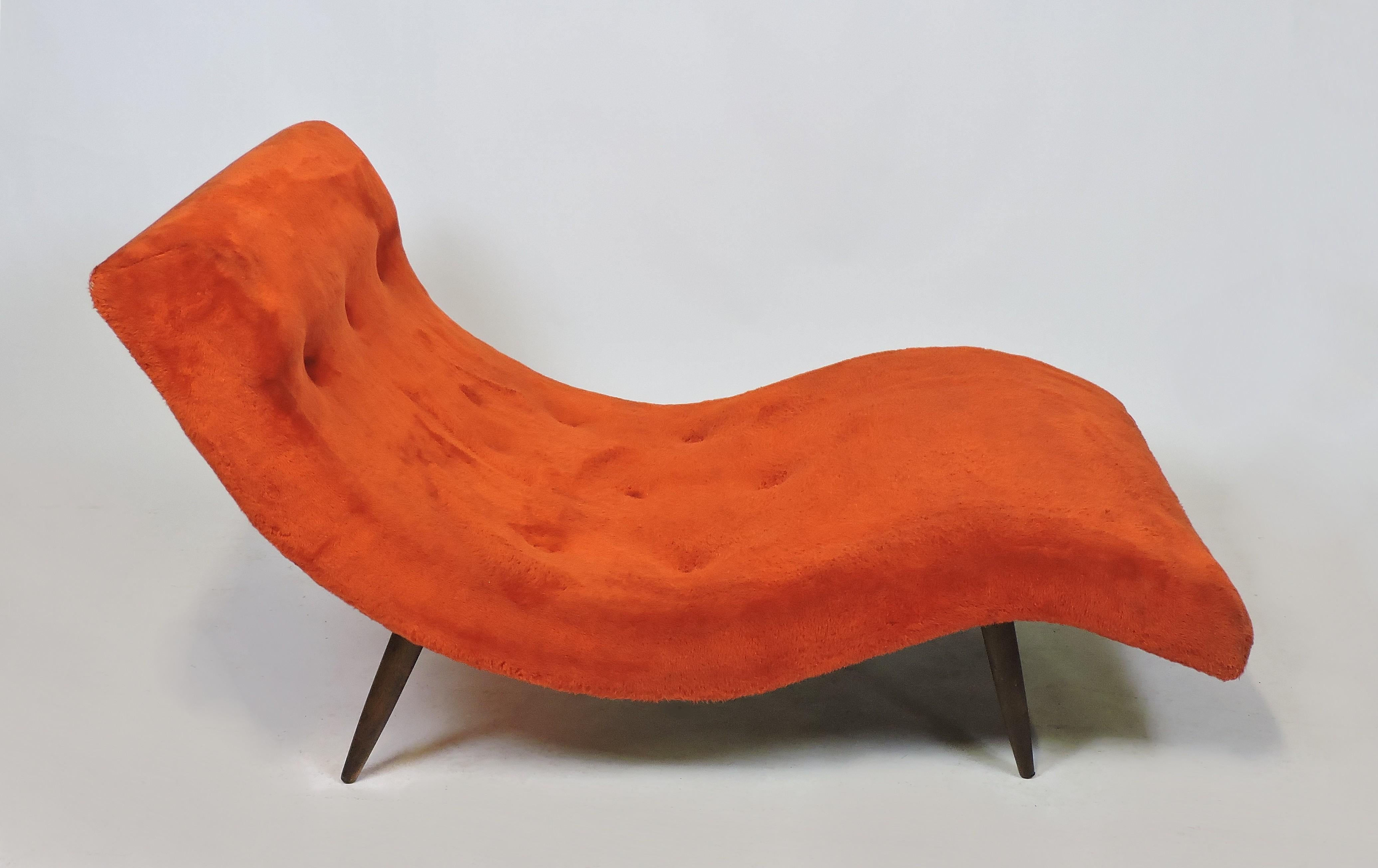 Adrian Pearsall Mid-Century Modern Wave Chaise Lounge Chair Sofa Model 108-C 3