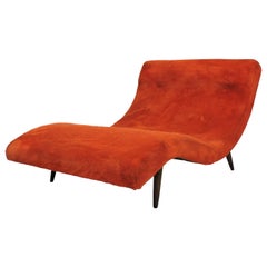 Adrian Pearsall Mid-Century Modern Wave Chaise Lounge Chair Sofa Modell 108-C