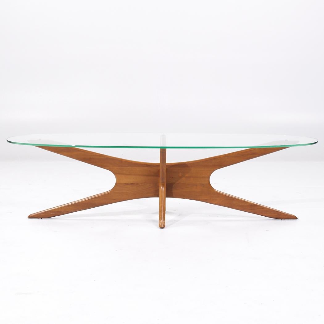 Table basse Adrian Pearsall Mid Century Surfboard Jacks Bon état - En vente à Countryside, IL