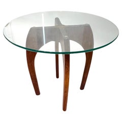 Adrian Pearsall Mid Century Nussbaum & Glas Beistelltisch