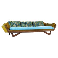 Adrian Pearsall Mid Century Walnut Gondola Sofa