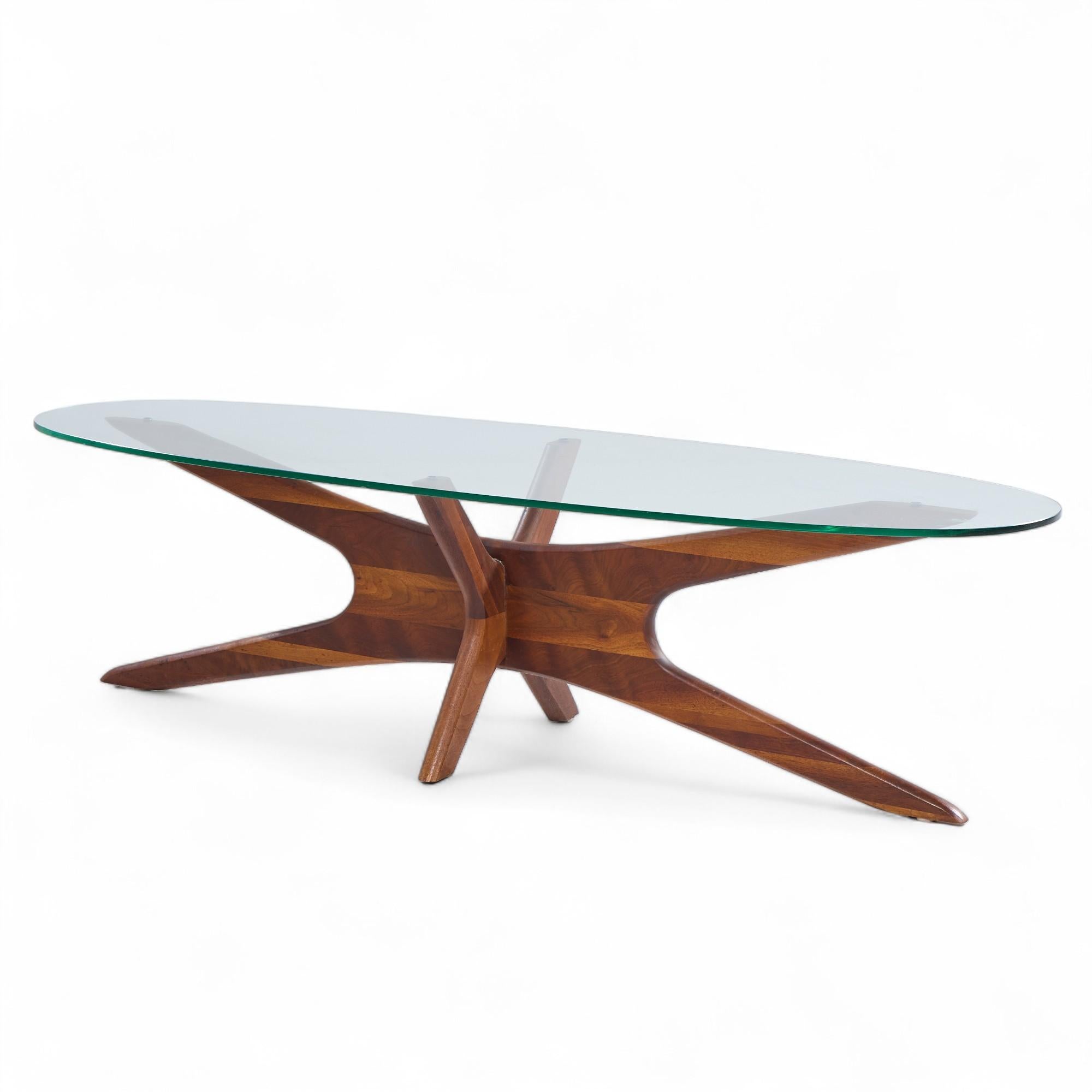 Mid-Century Modern Adrian Pearsall Mid Century Walnut Jacks Coffee Table For Sale