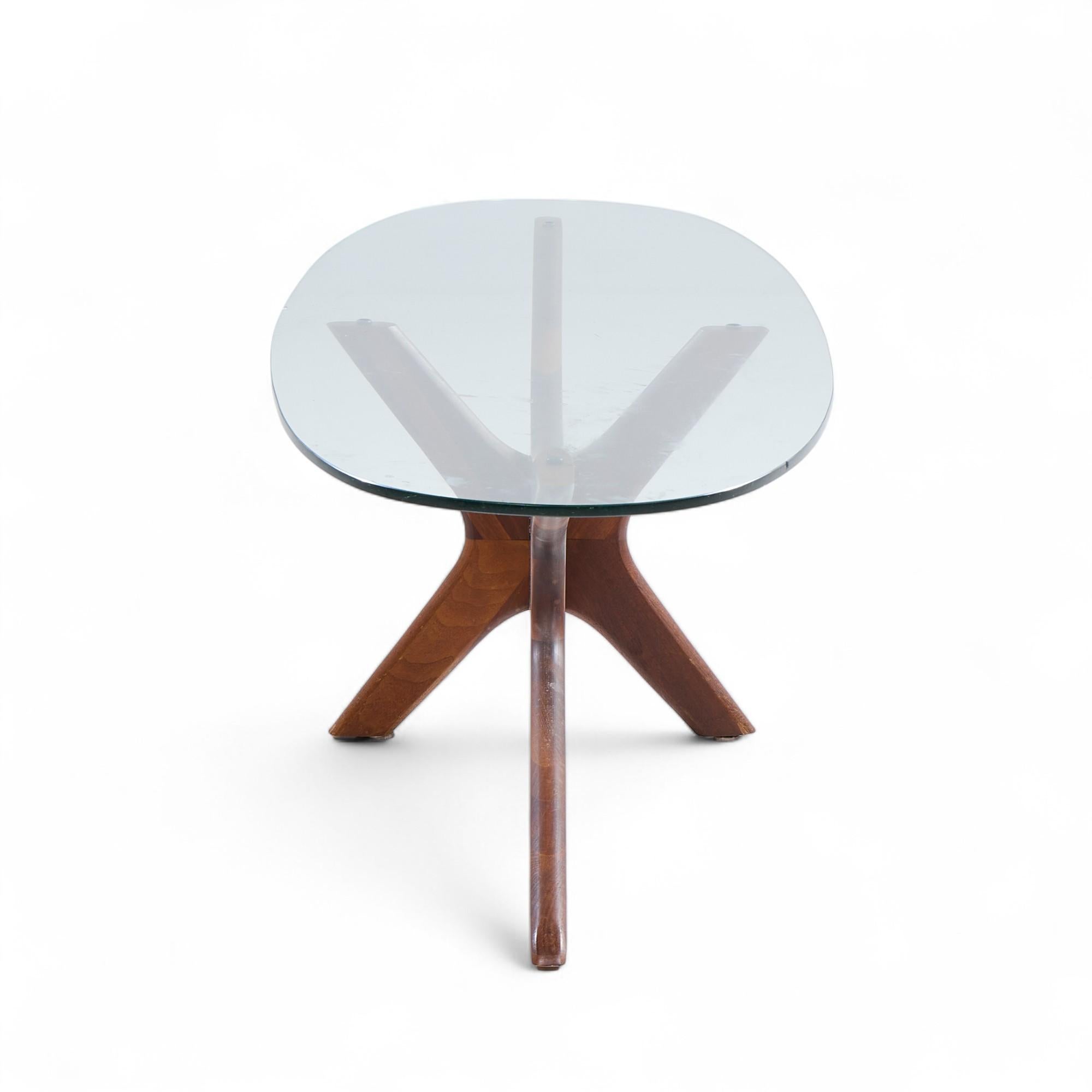Adrian Pearsall Mid Century Walnut Jacks Coffee Table In Good Condition For Sale In Franklin Park, IL