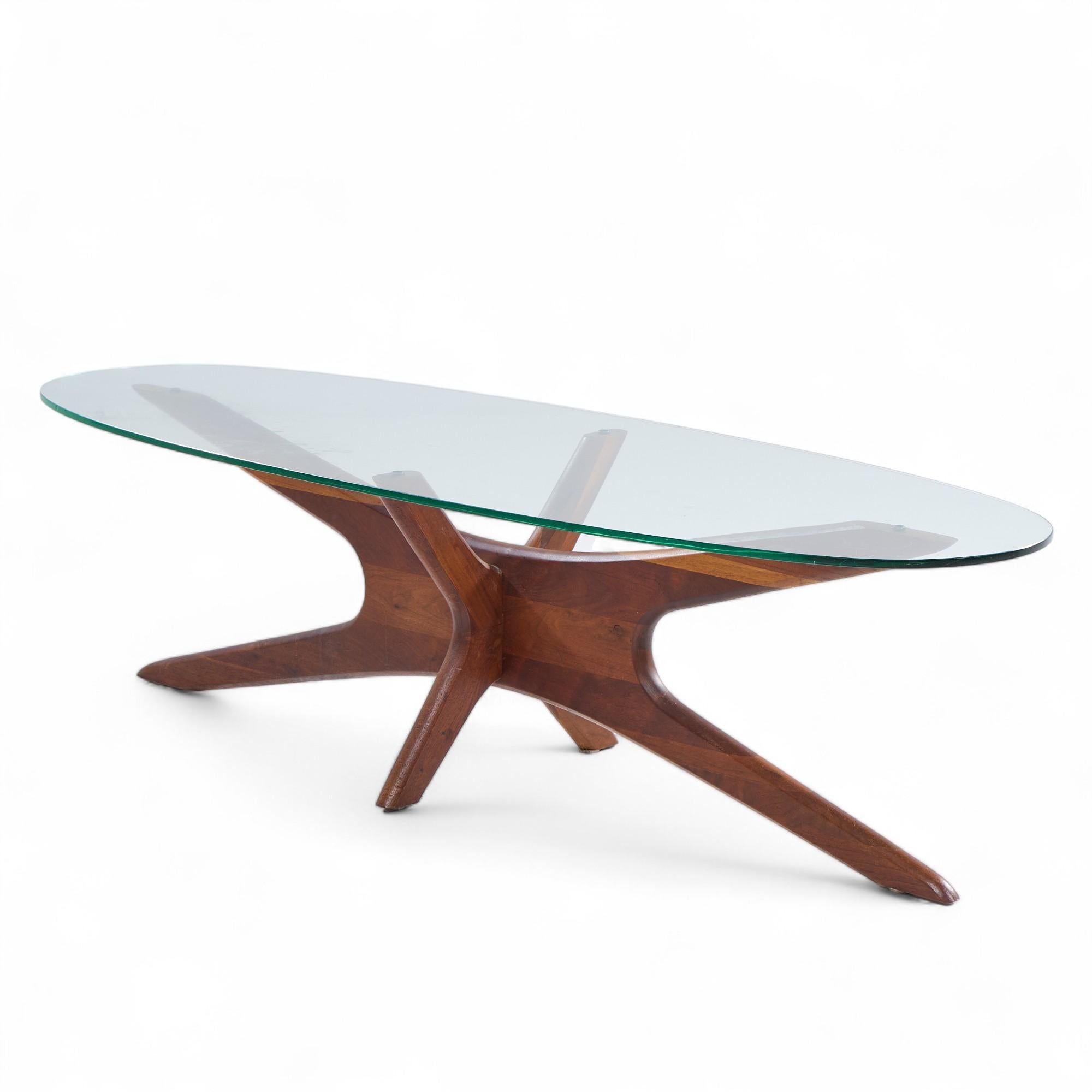 Adrian Pearsall Mid Century Walnut Jacks Coffee Table For Sale 1