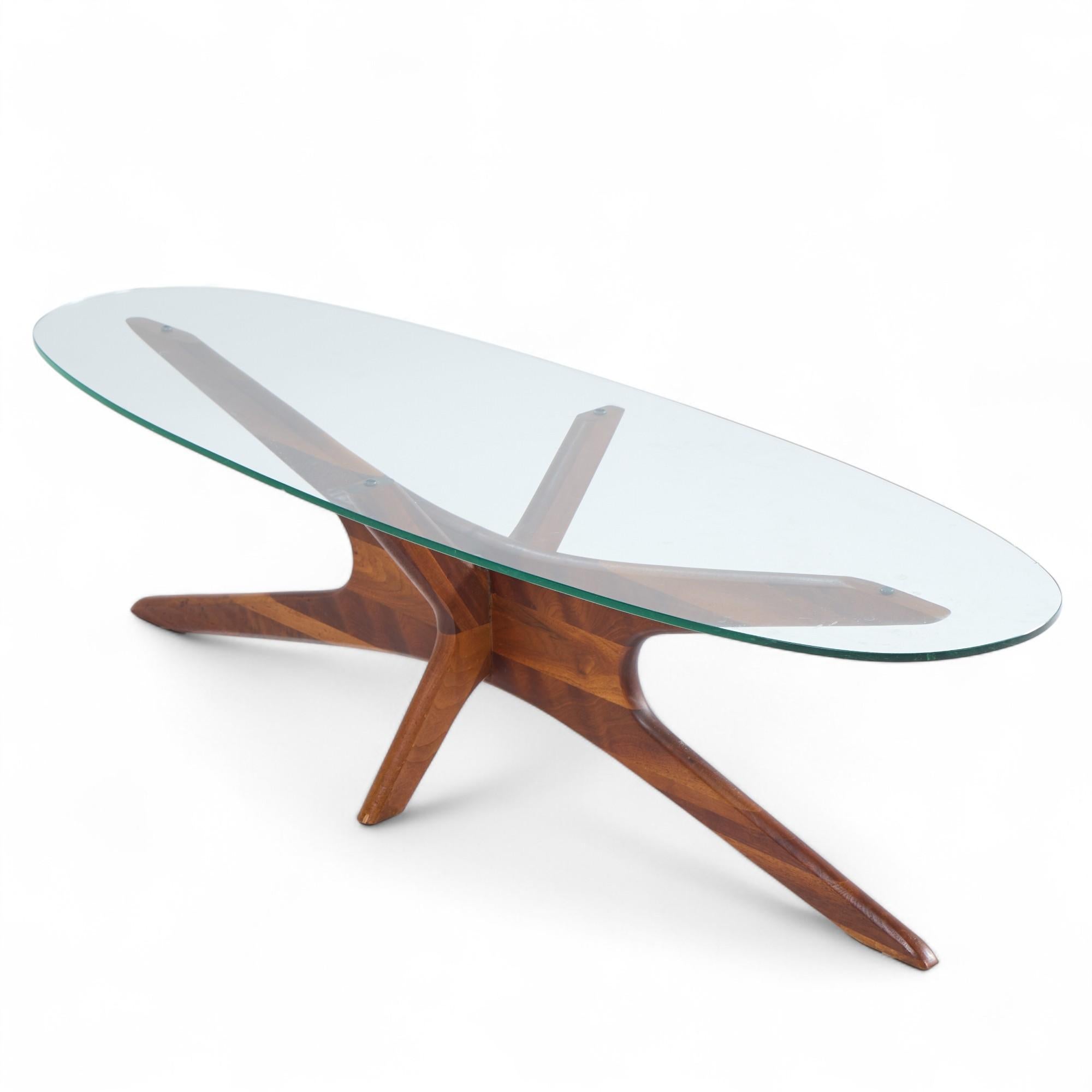 Adrian Pearsall Mid Century Walnut Jacks Coffee Table For Sale 2