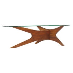 Adrian Pearsall Mid Century Walnut Jacks Coffee Table