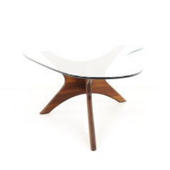 Adrian Pearsall Mid Century Walnut Jacks Kidney Coffee Table