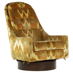 Adrian Pearsall Midcentury Walnut Swivel Chair