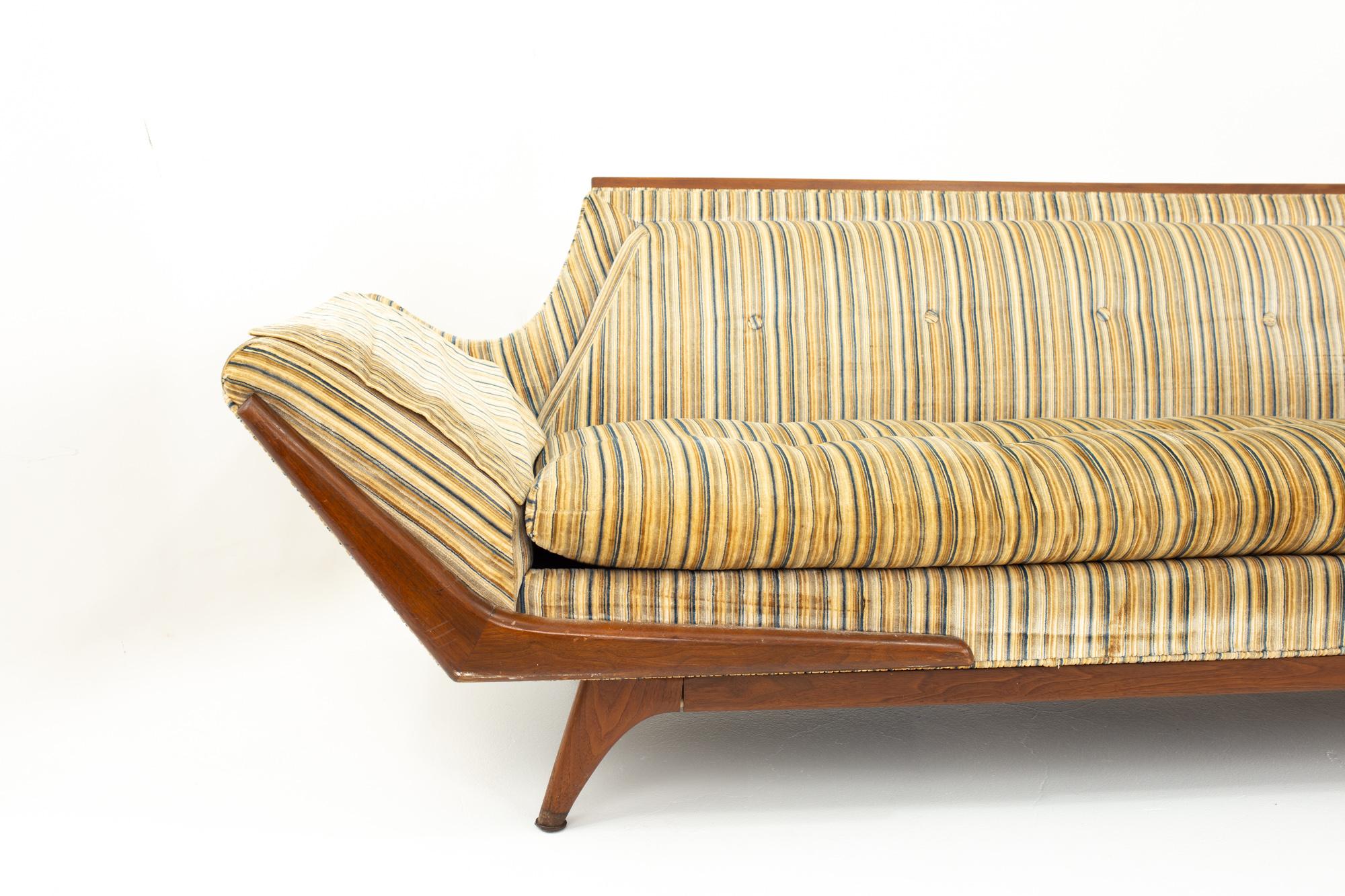 Adrian Pearsall Midcentury Gondola Sofa In Good Condition In Countryside, IL