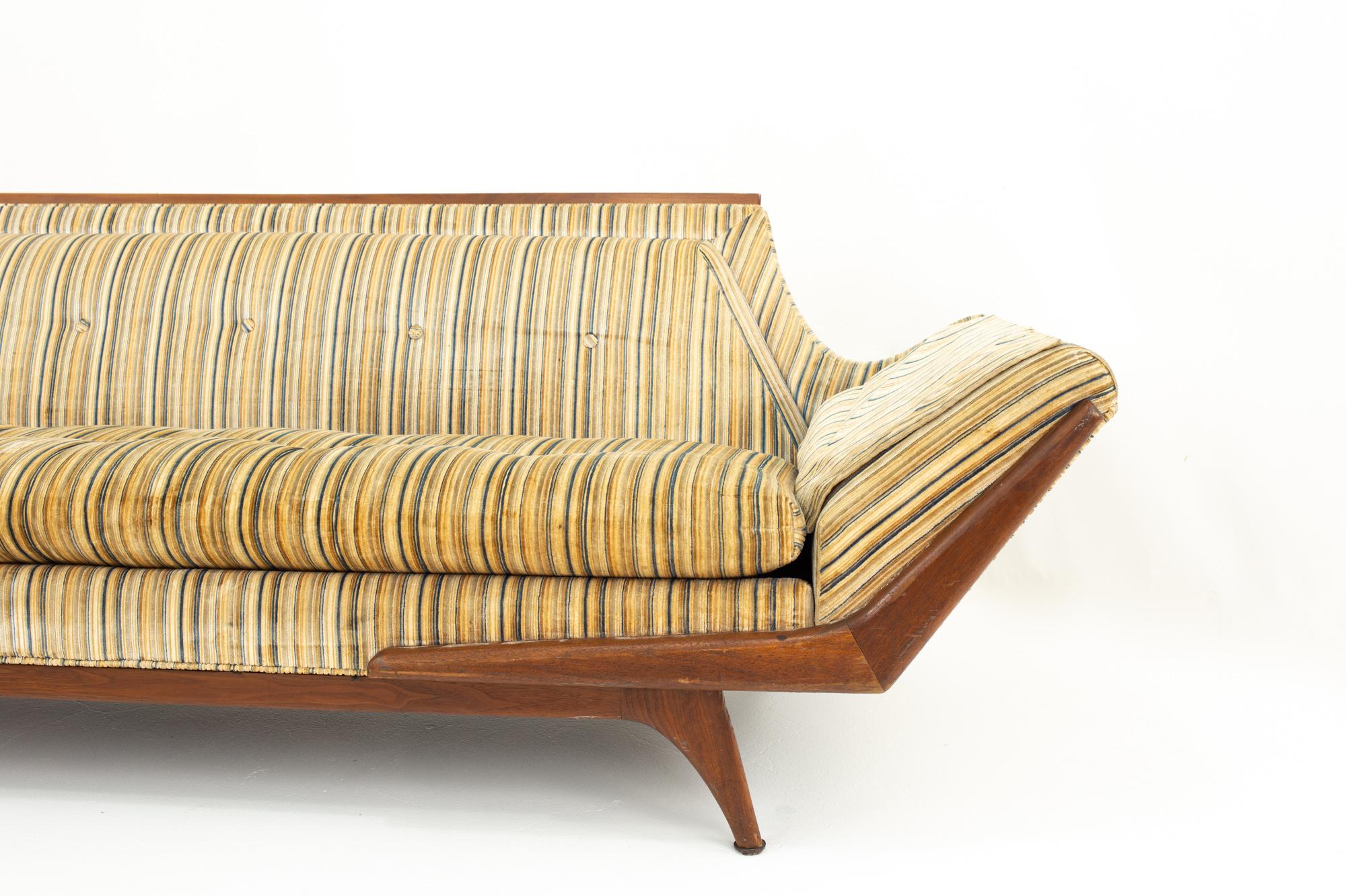 Upholstery Adrian Pearsall Midcentury Gondola Sofa