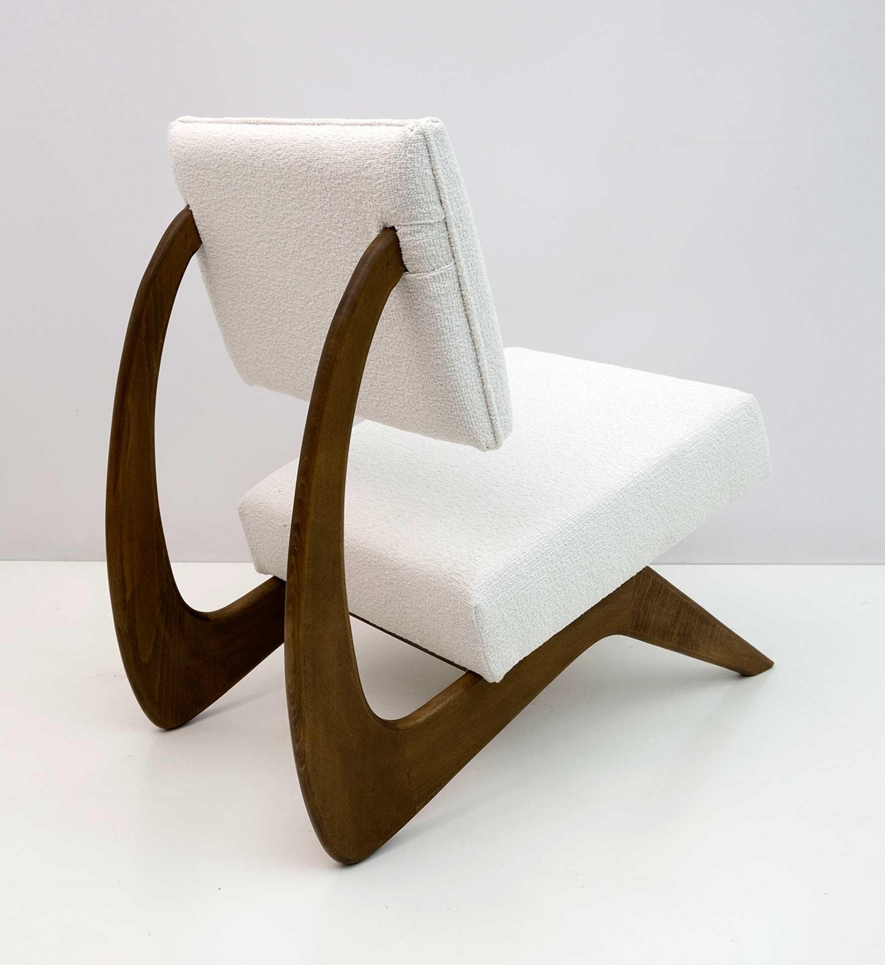 Adrian Pearsall für Craft Associates: Loungesessel aus Nussbaumholz, Mitte des Jahrhunderts im Angebot 5