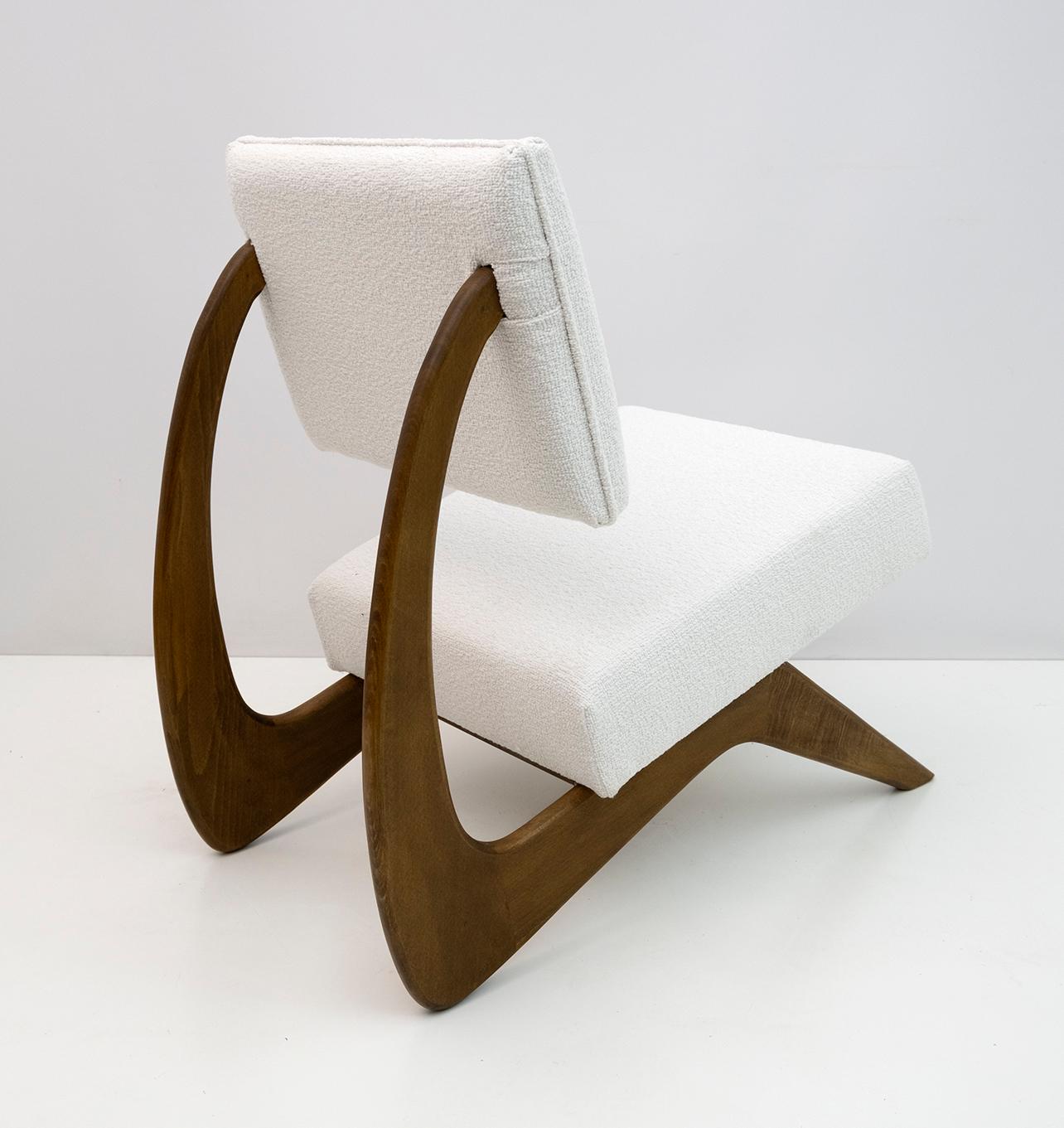 Adrian Pearsall für Craft Associates: Loungesessel aus Nussbaumholz, Mitte des Jahrhunderts (amerikanisch) im Angebot