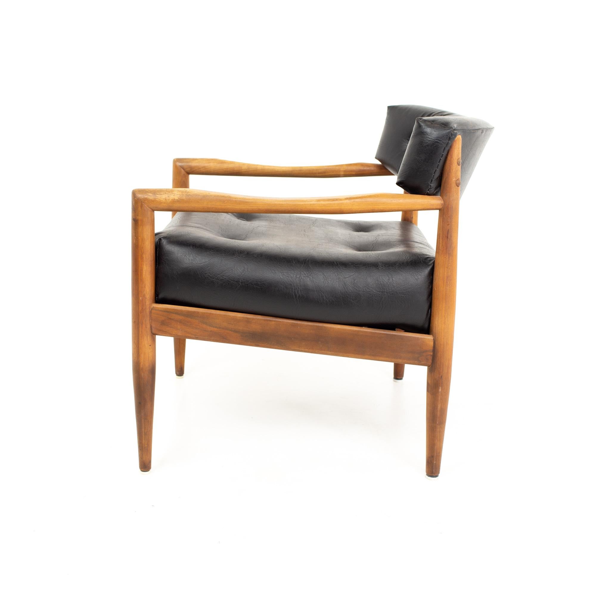 20th Century Adrian Pearsall Mid Century Walnut Occasional Lounge Chair