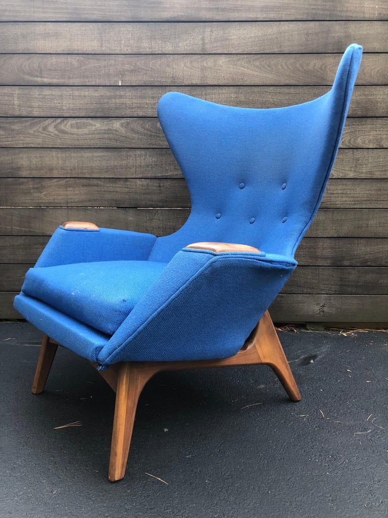 Adrian Pearsall Model 2231C High Back Wing Chair at 1stDibs adrian