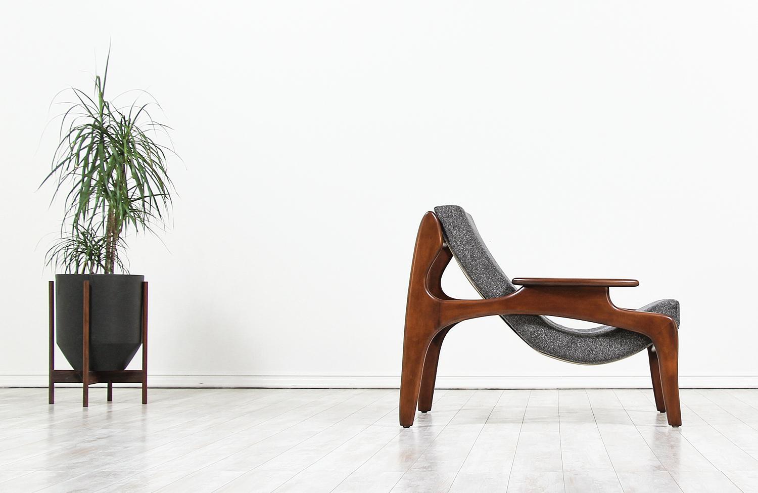 Adrian Pearsall Model 804-C Sling Chair for Craft Associates In Excellent Condition In Los Angeles, CA
