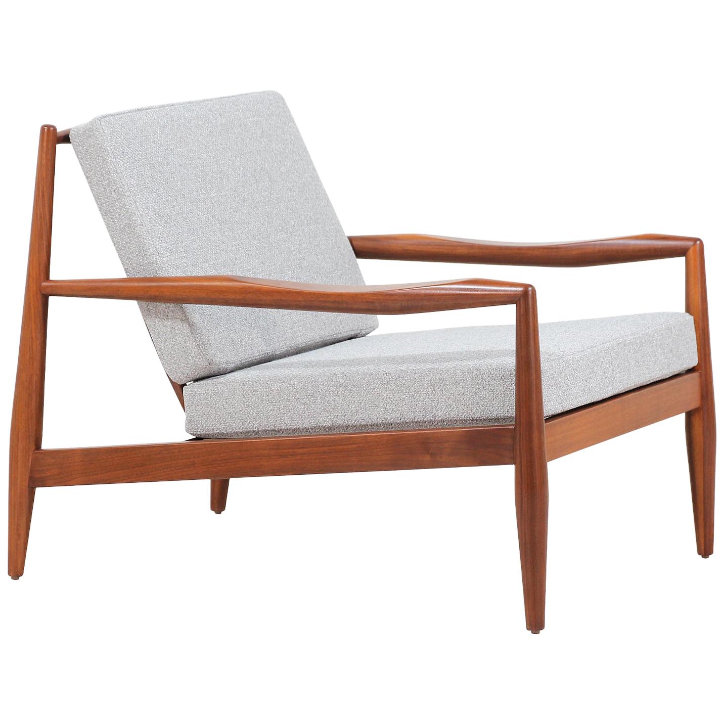 Adrian Pearsall Model 843-C Walnut Lounge Chair for Craft Associates