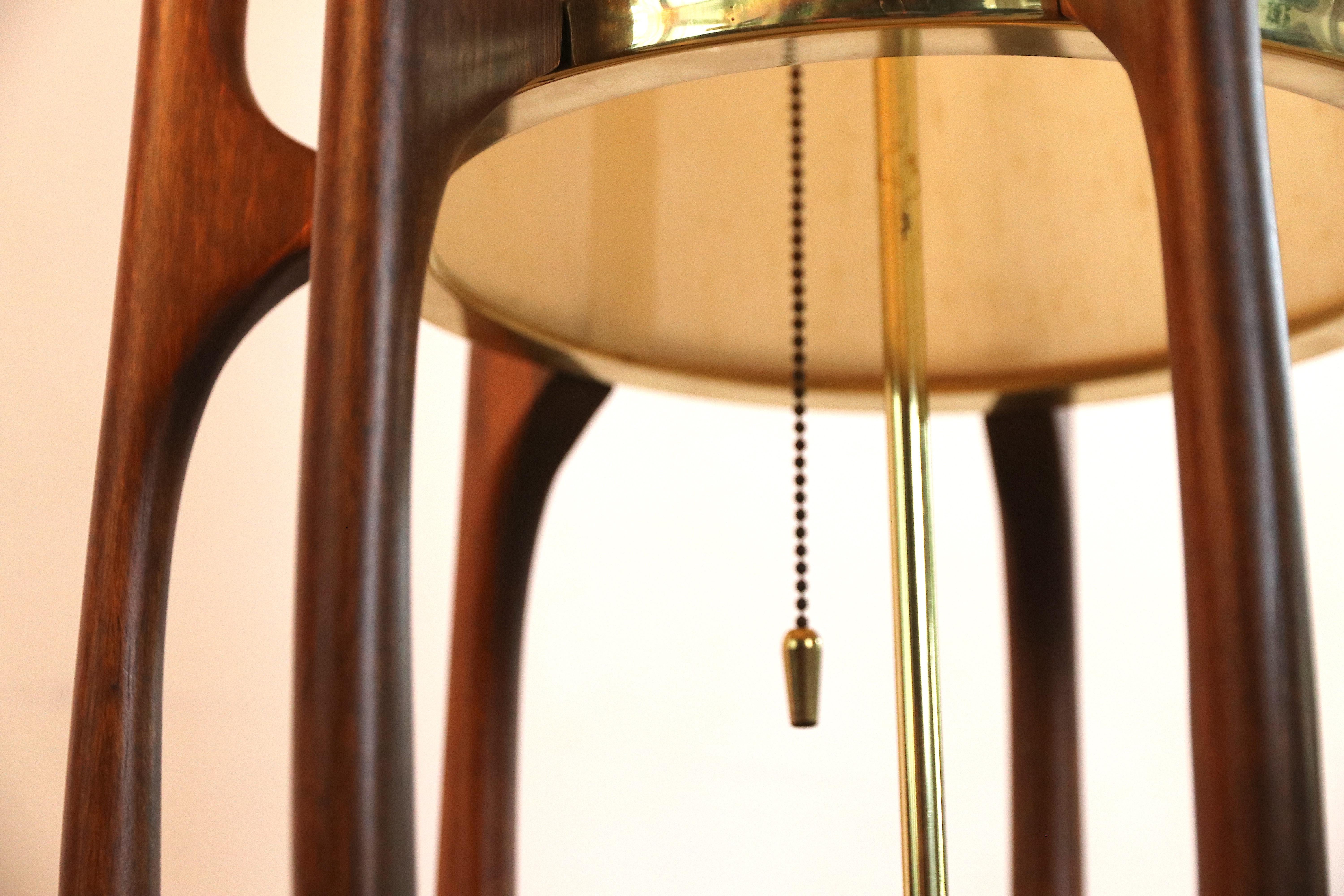Mid-20th Century Large Adrian Pearsall Architectural Floor Lamp, Modeline (tagged) USA, 1960s