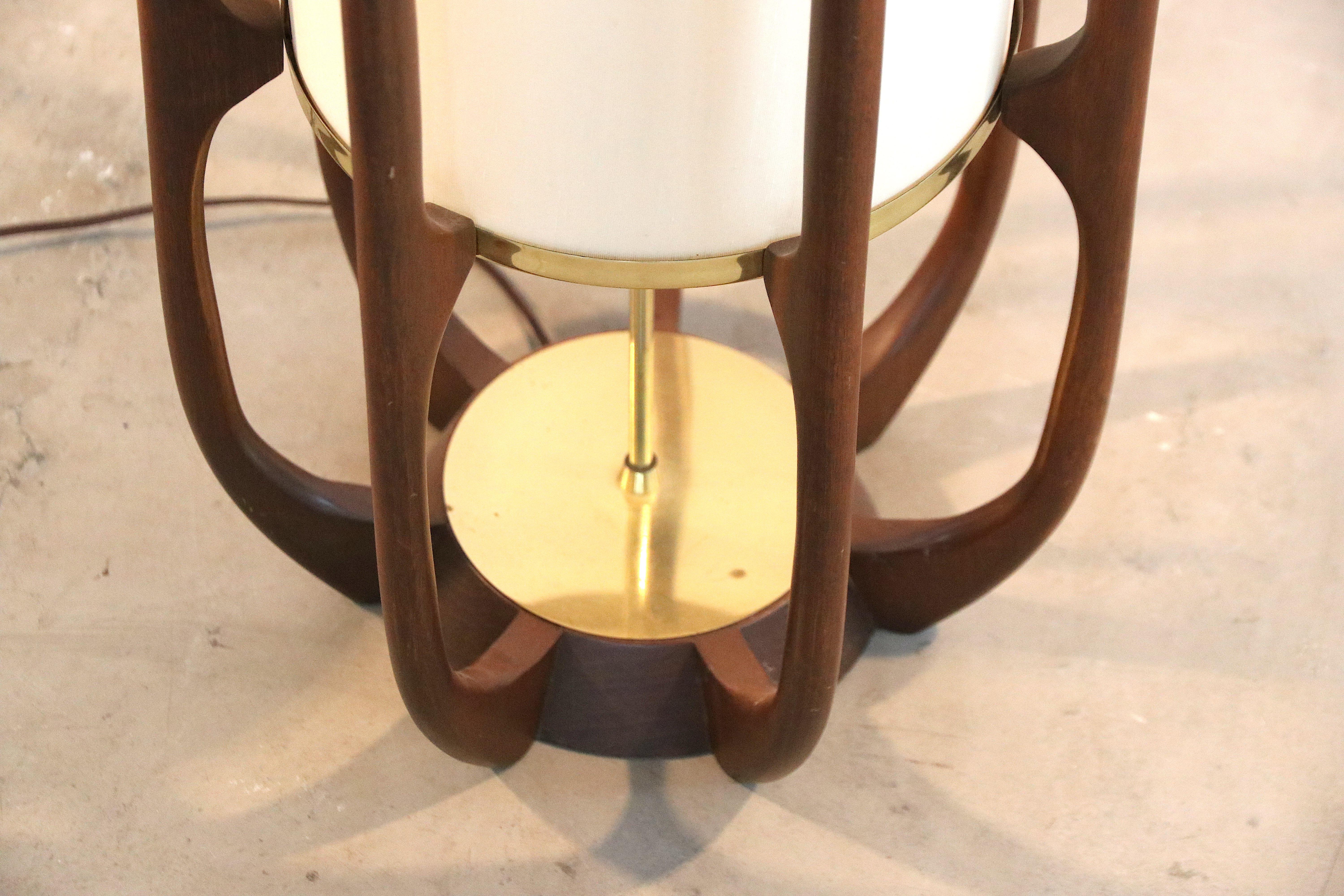 Large Adrian Pearsall Architectural Floor Lamp, Modeline (tagged) USA, 1960s In Excellent Condition In Amsterdam, NL