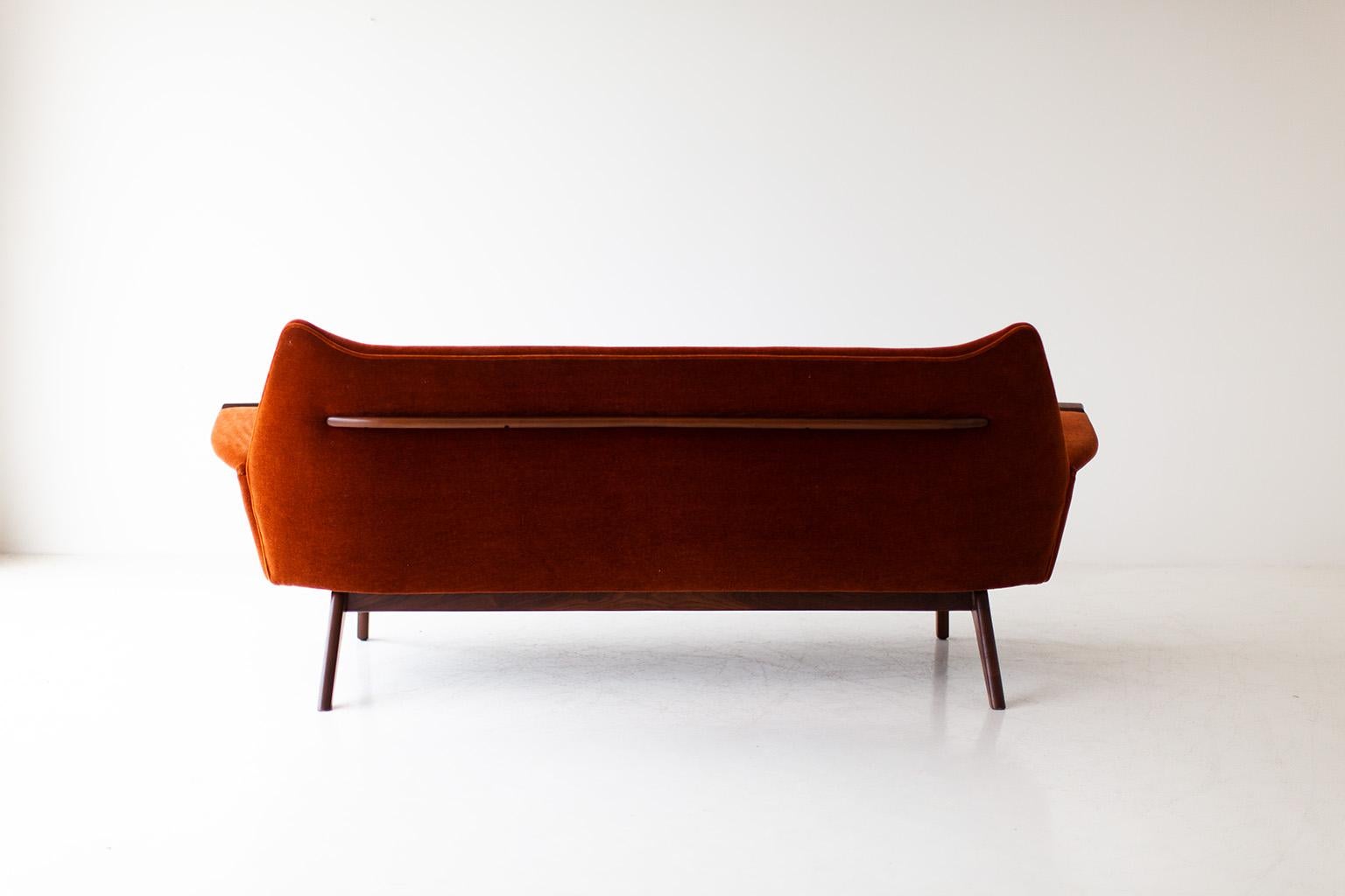 Adrian Pearsall Mohair Sofa for Craft Associates Inc.  2