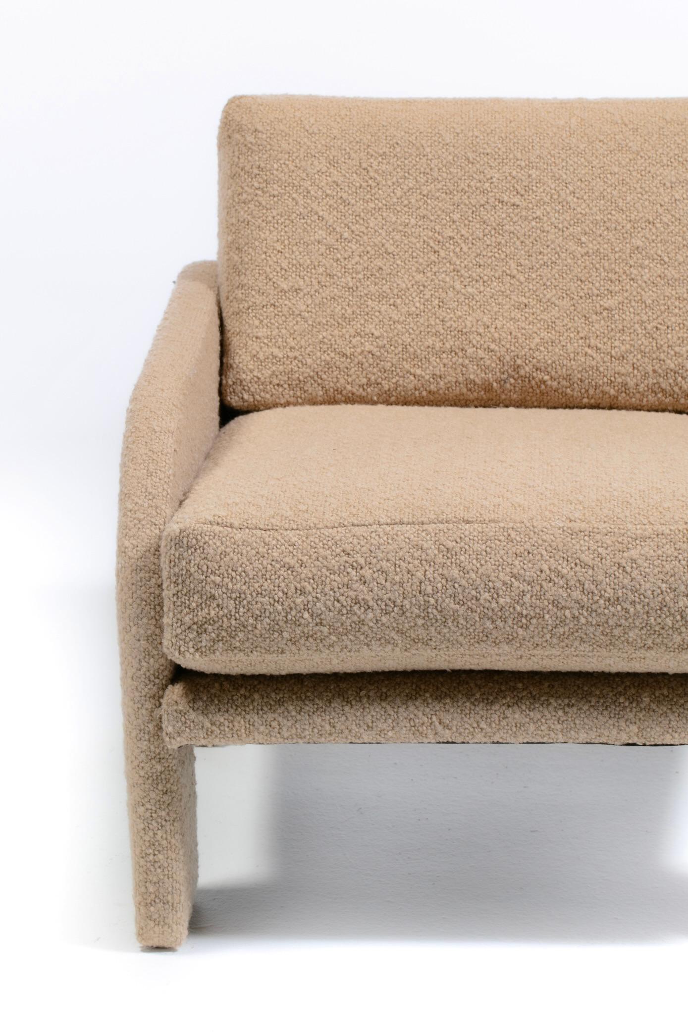 Adrian Pearsall Organic Modern Lounge Chairs for Comfort Designs in Camel Bouclé For Sale 7