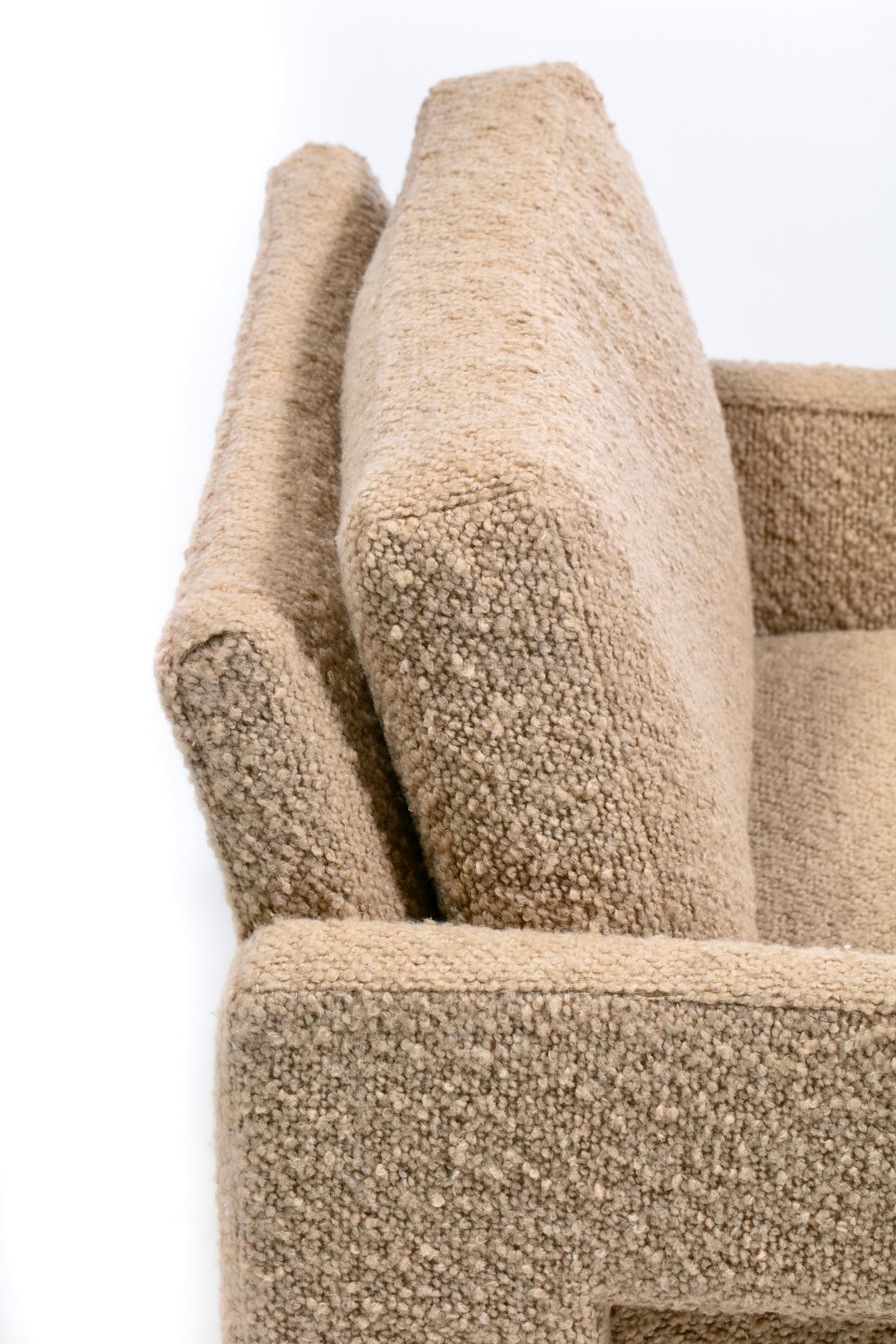 Adrian Pearsall Organic Modern Lounge Chairs for Comfort Designs in Camel Bouclé For Sale 10