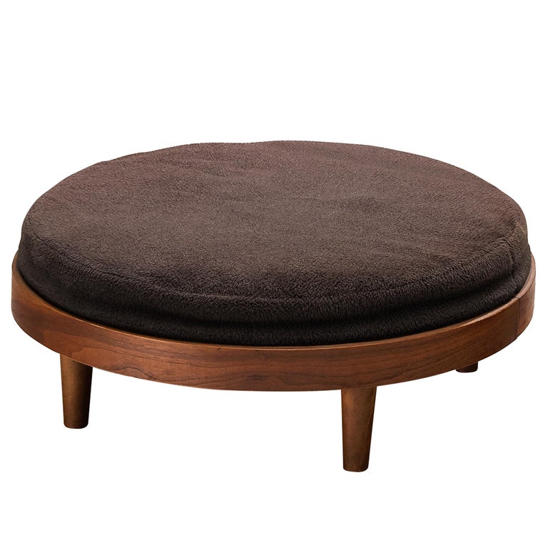 Adrian Pearsall Ottoman in Walnut