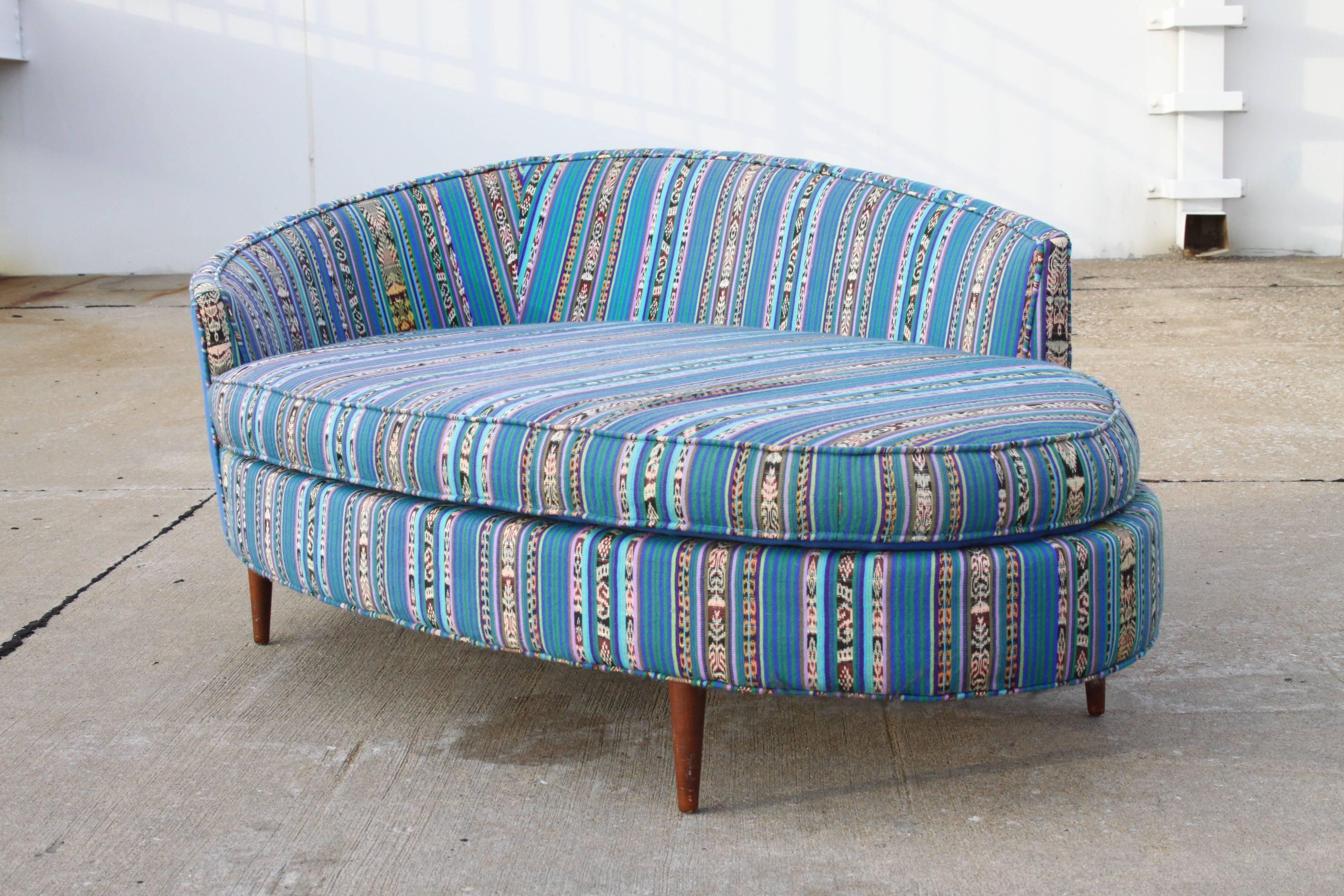 Mid-Century Modern Adrian Pearsall Oval Chaise Lounge Settee