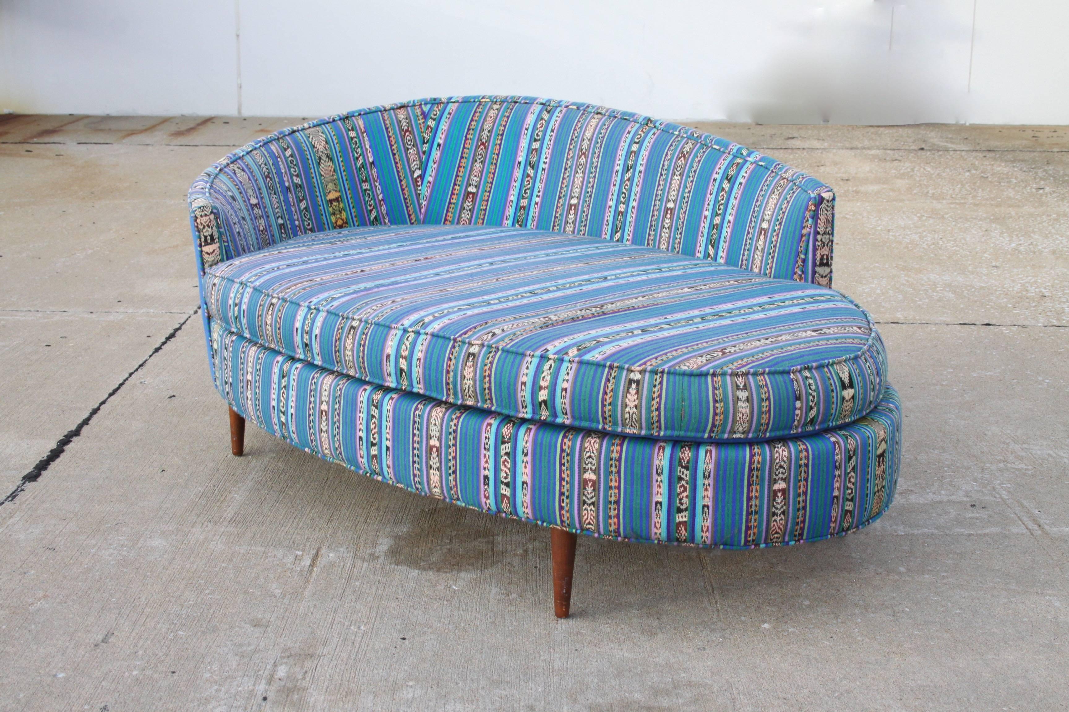 American Adrian Pearsall Oval Chaise Lounge Settee