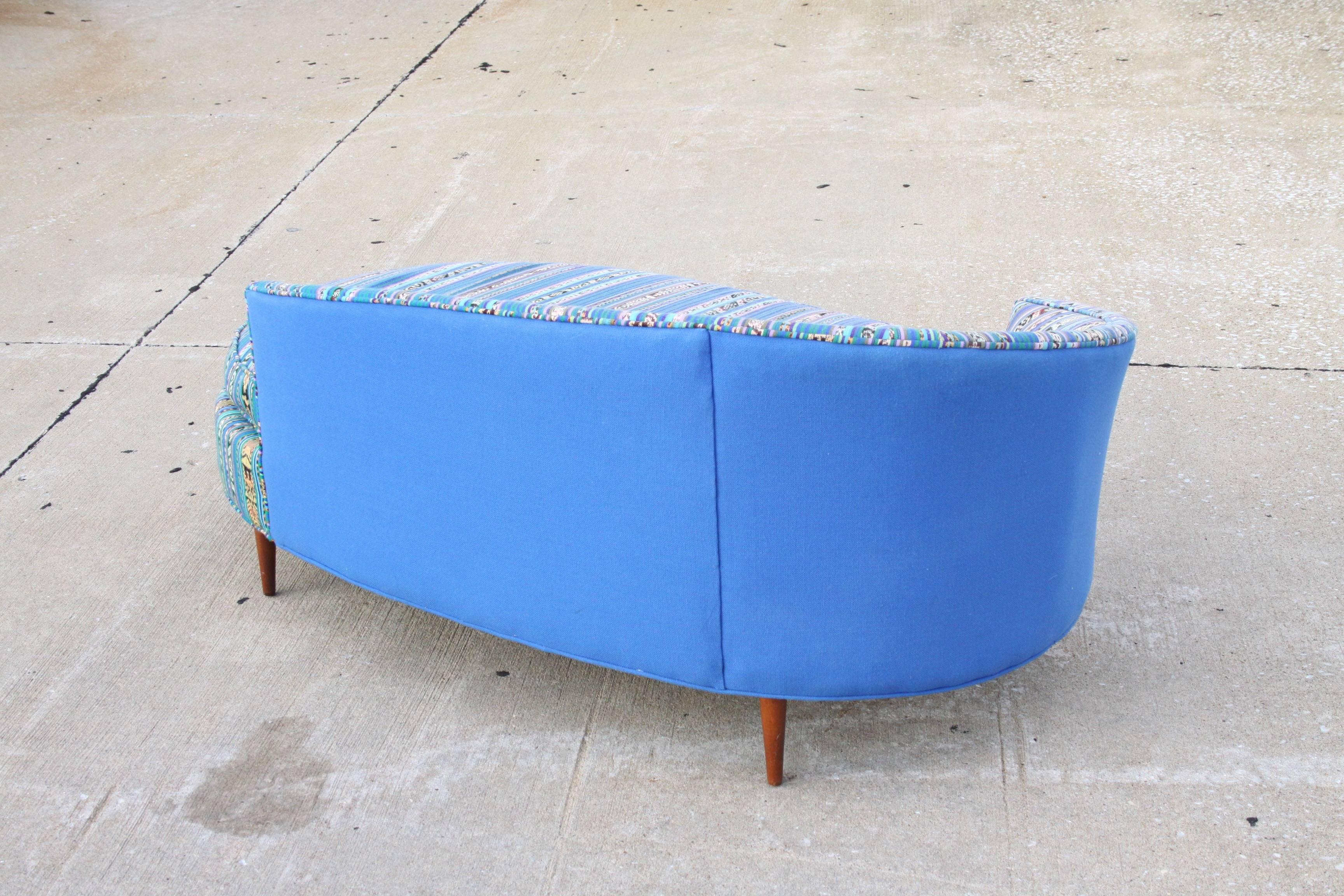 Mid-20th Century Adrian Pearsall Oval Chaise Lounge Settee