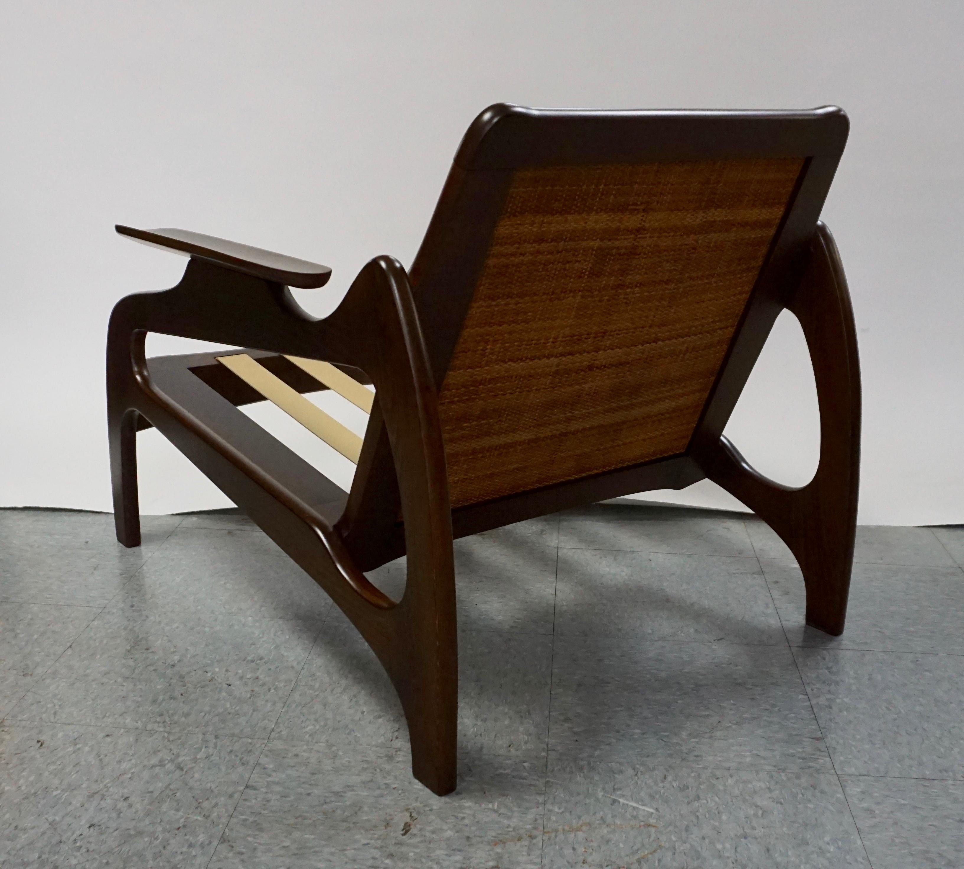 Upholstery Adrian Pearsall Pair of Lounge Chairs For Sale