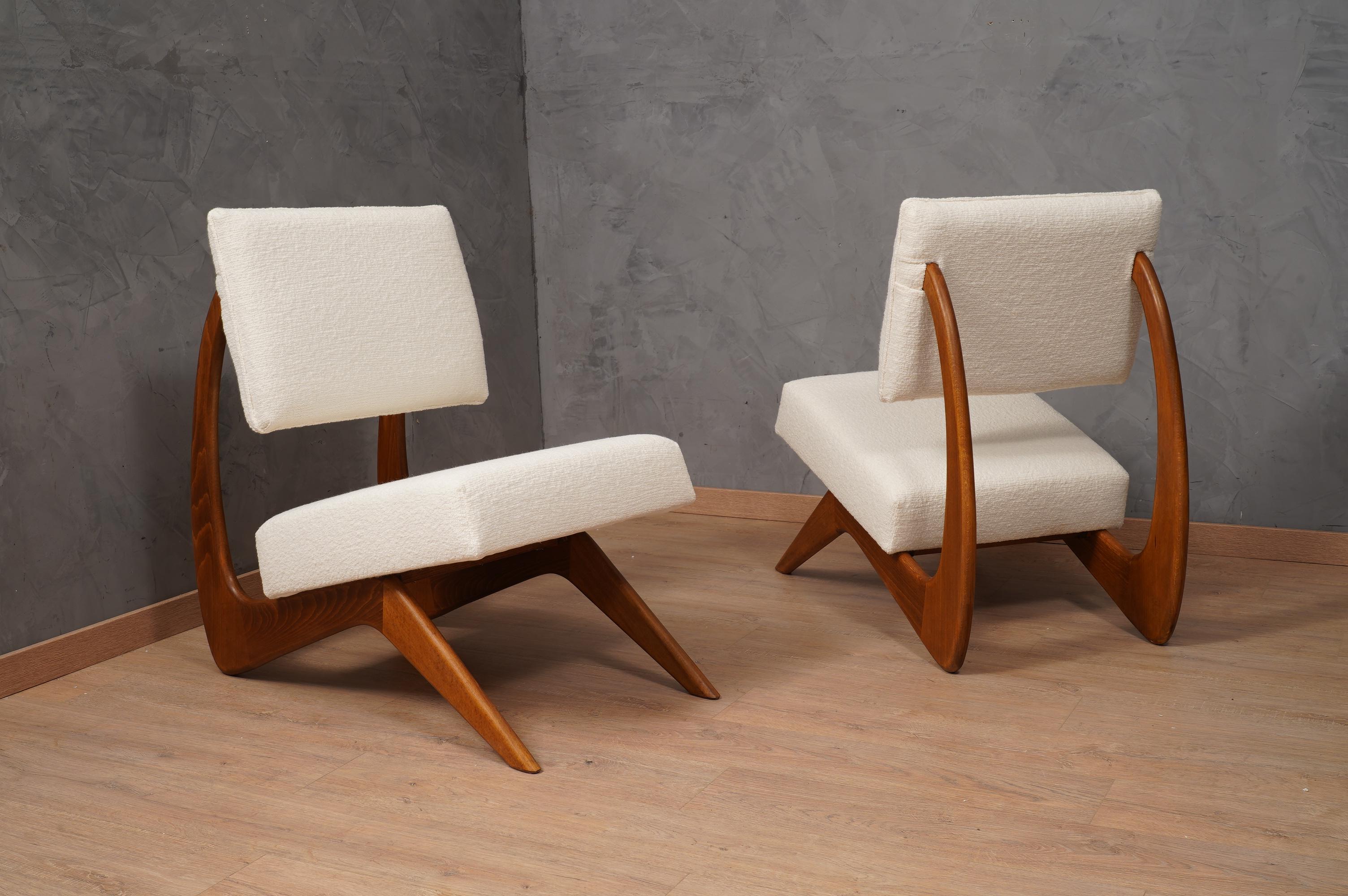 Adrian Pearsall per Craft Associates Mid-Century ArmChairs, 1970 In Good Condition In Rome, IT