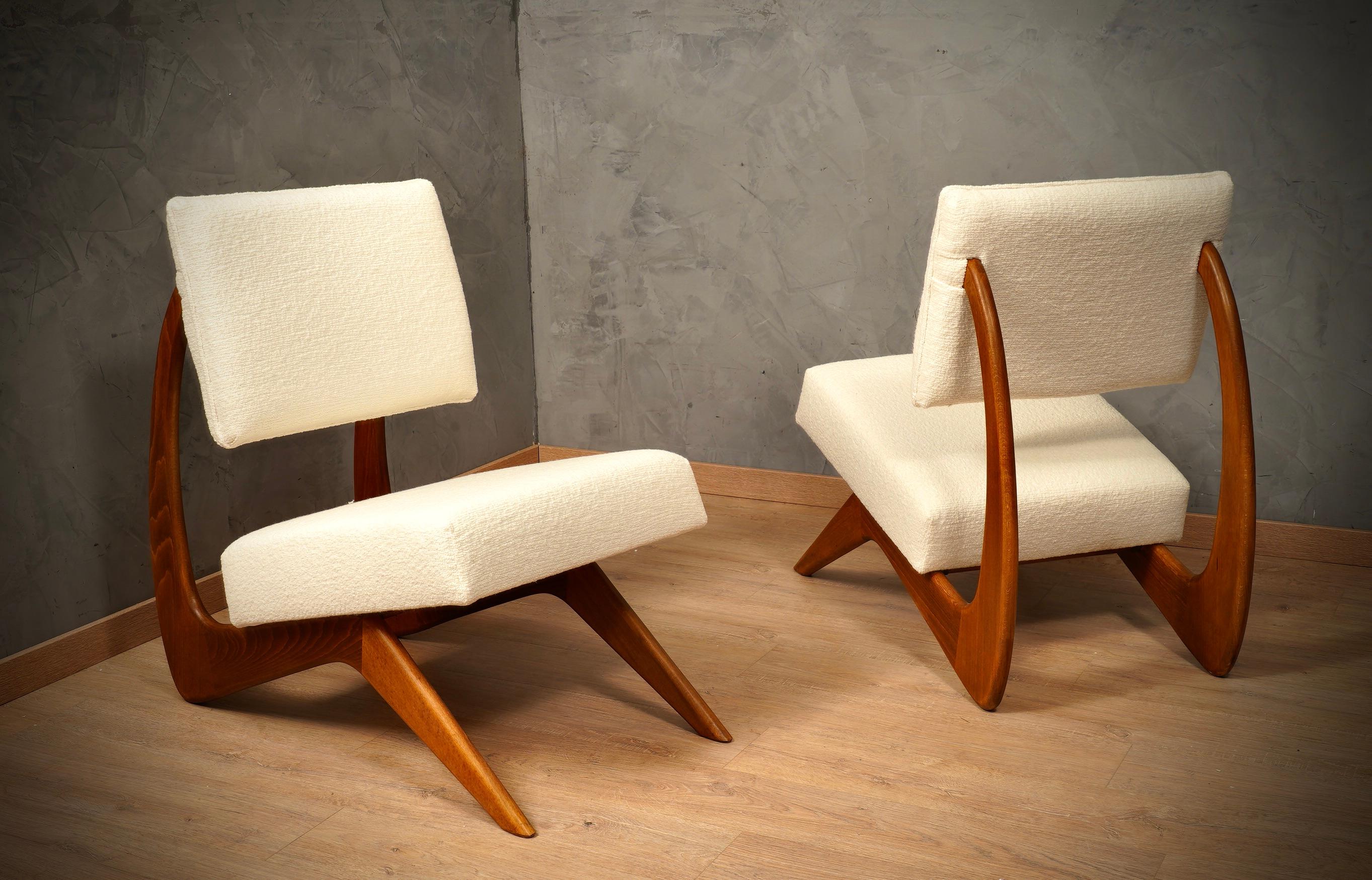 Adrian Pearsall per Craft Associates Mid-Century ArmChairs, 1970 For Sale 2