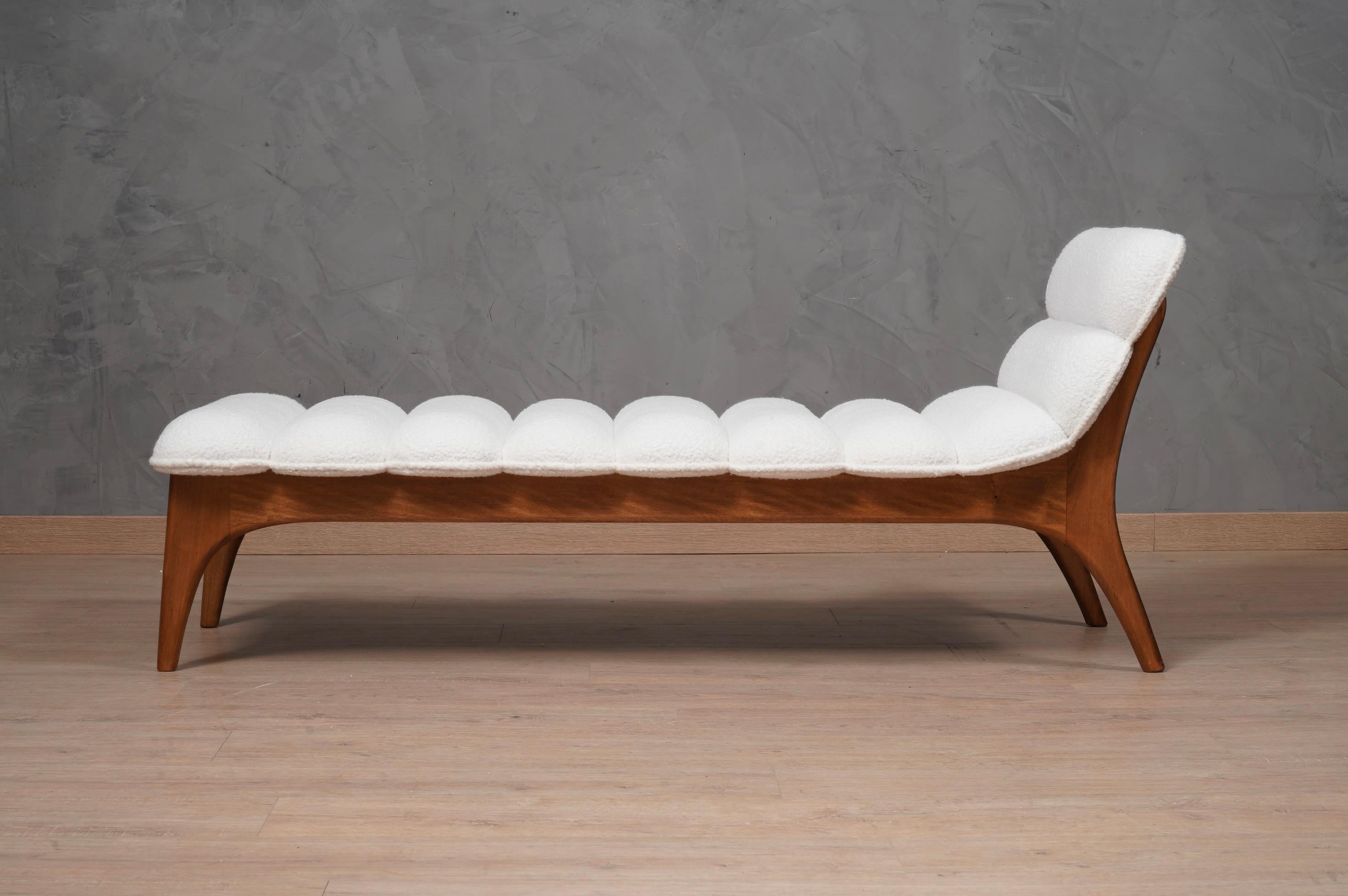 Adrian Pearsall Per Craft Associates Mid-Century Dormeuse, 1970 In Good Condition For Sale In Rome, IT