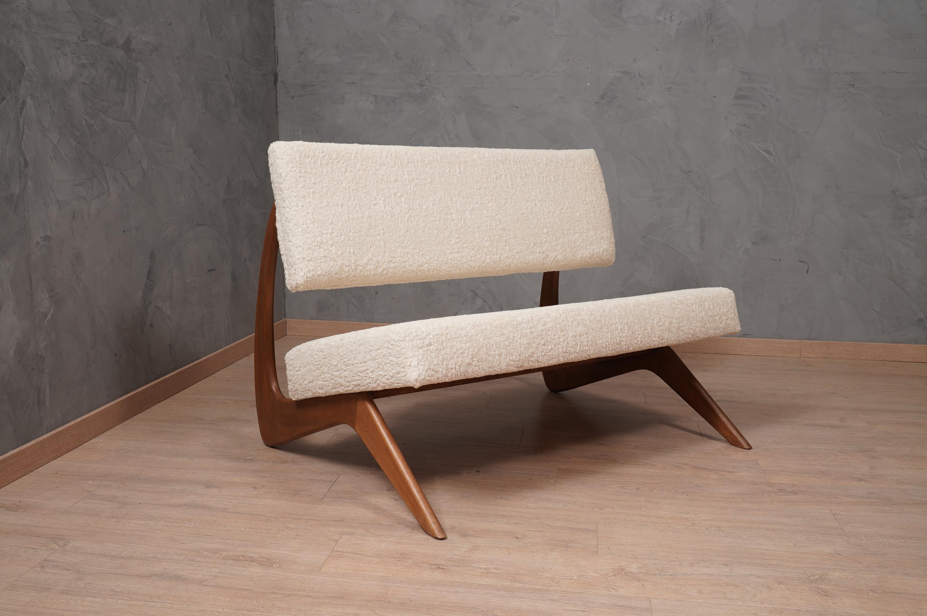 Adrian Pearsall per Craft Associates Mid-Century Sofa, 1970 In Good Condition In Rome, IT