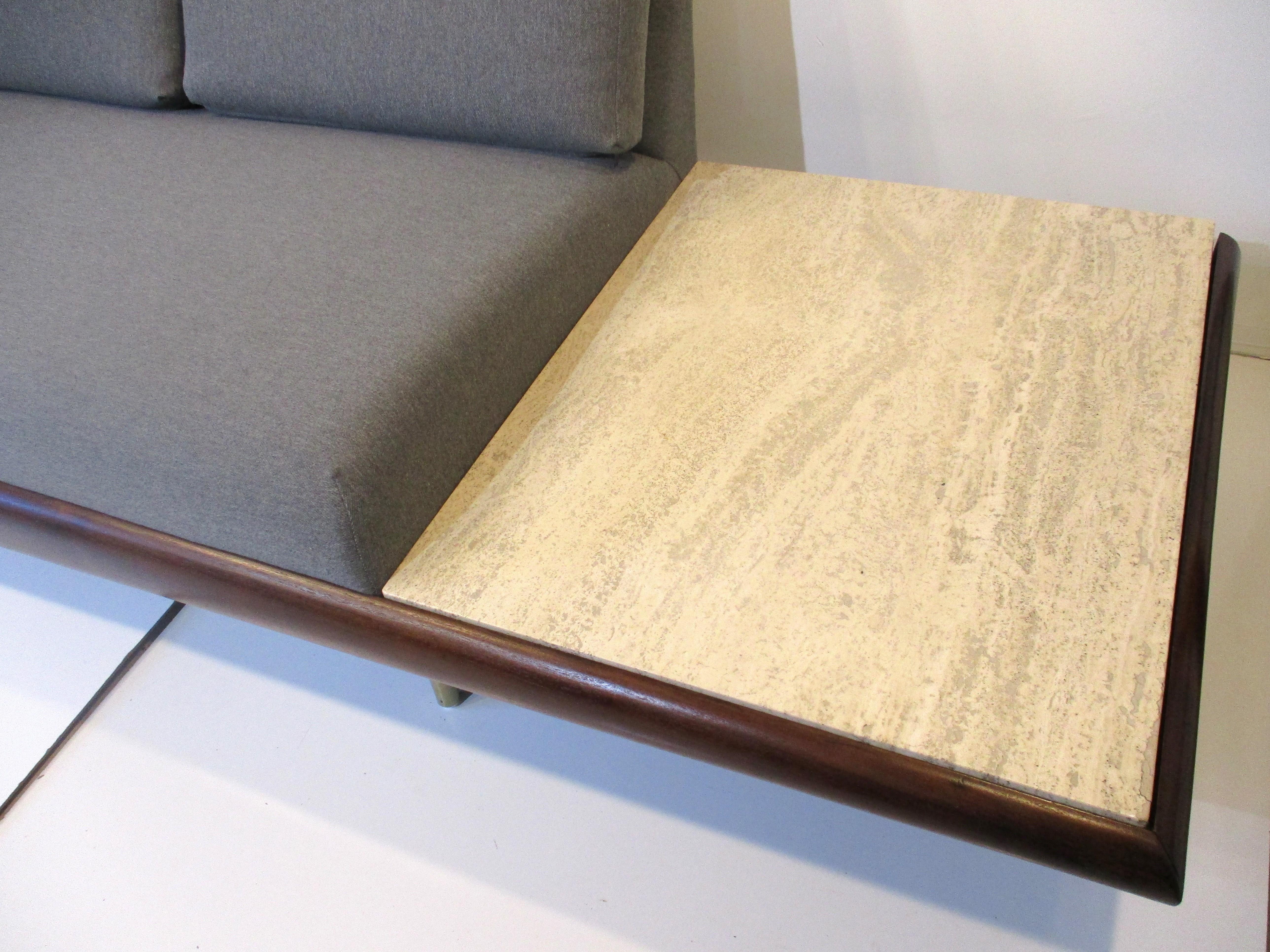 Marble Adrian Pearsall Platform Mid Century Sofa for Craft Associates 