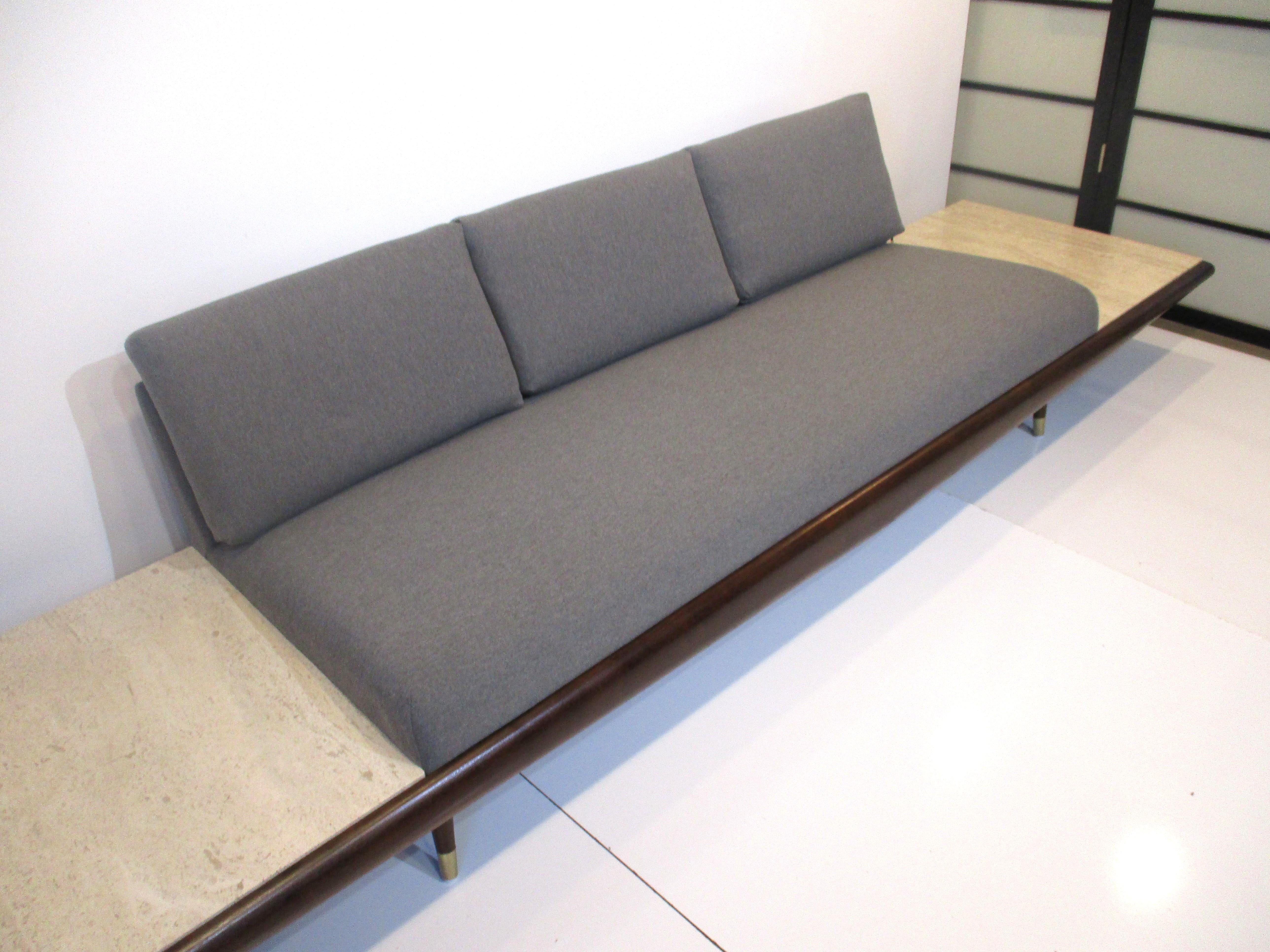 Adrian Pearsall Platform Mid Century Sofa for Craft Associates  1