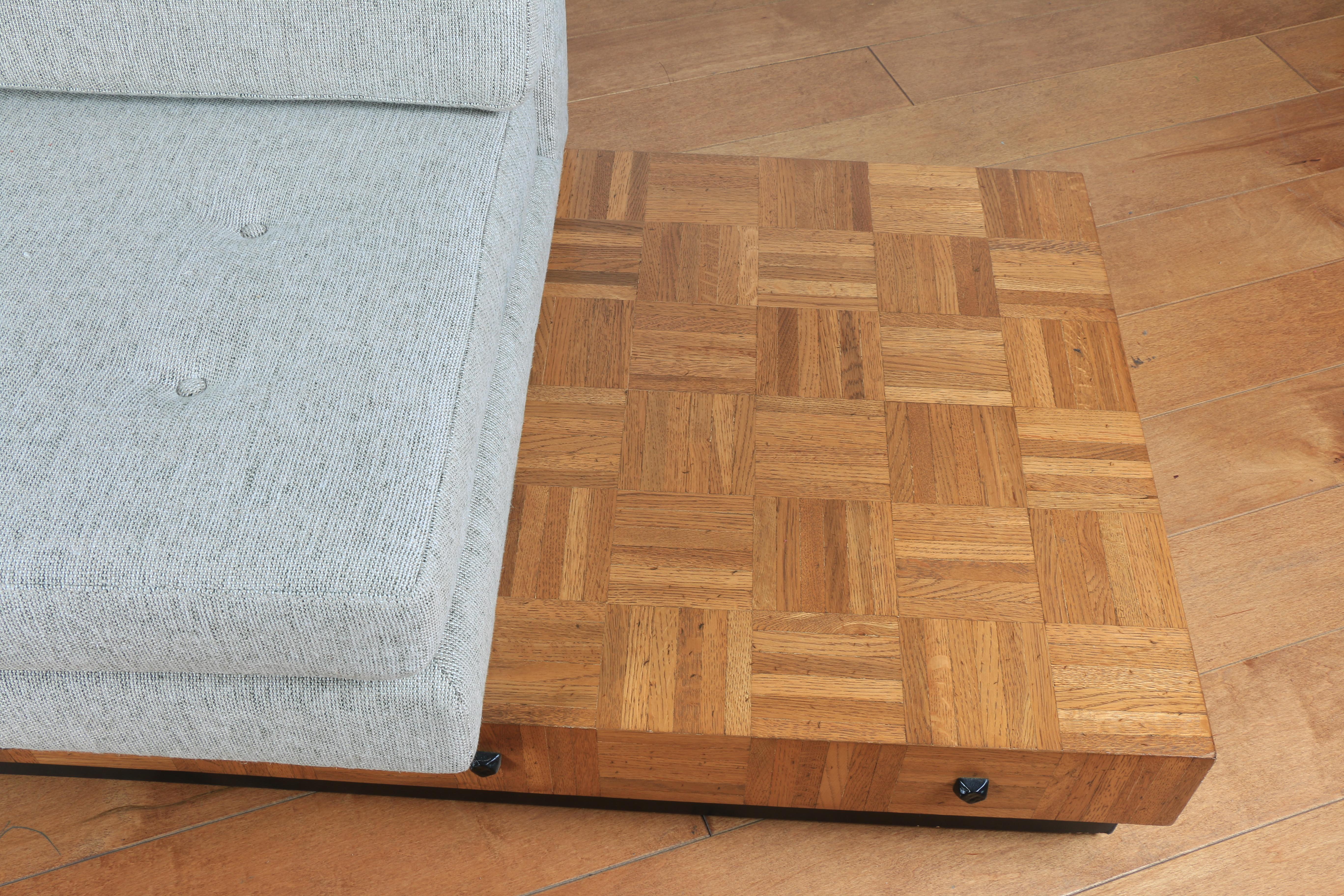 wooden platform sofa
