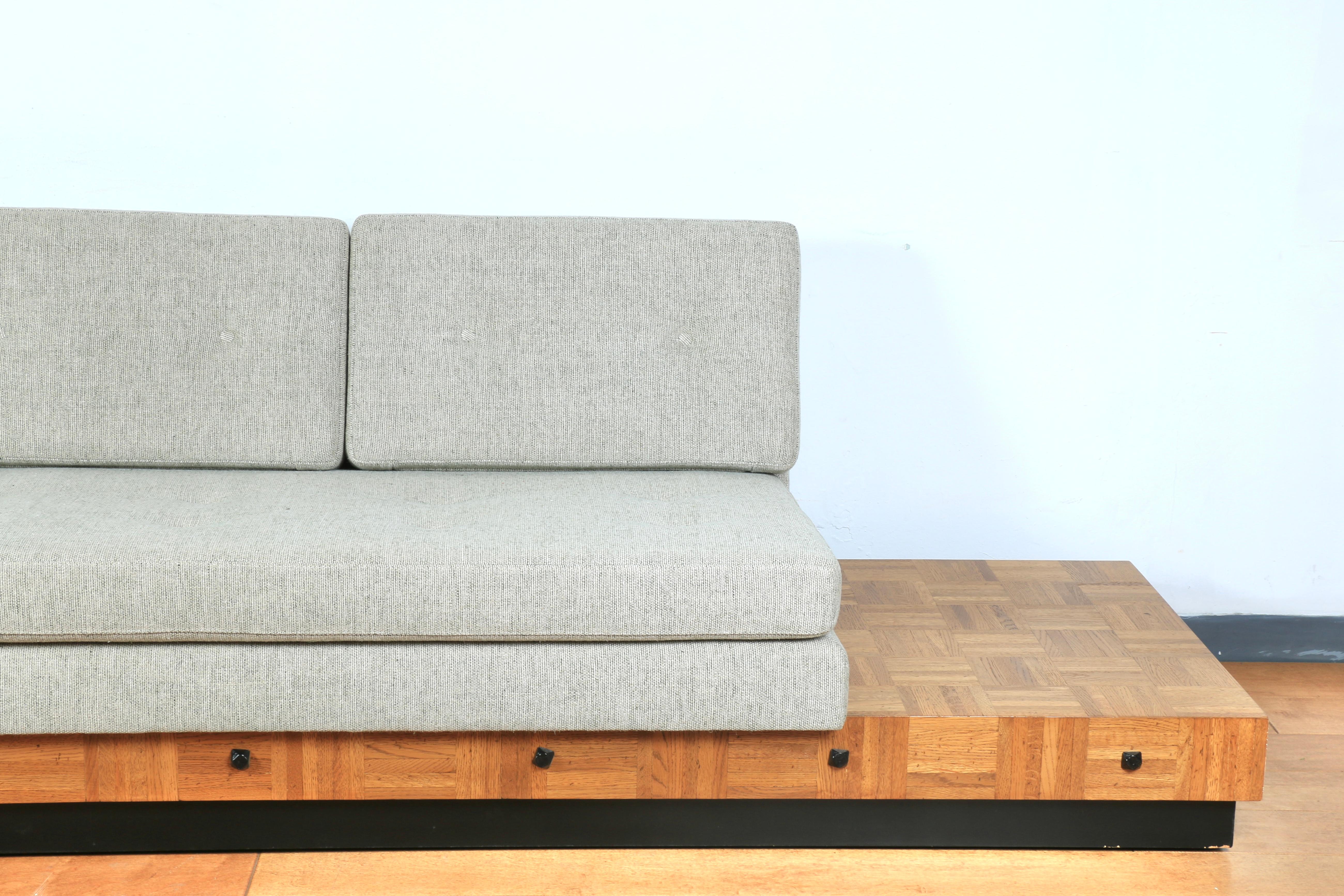 American Adrian Pearsall Platform Sofa For Sale