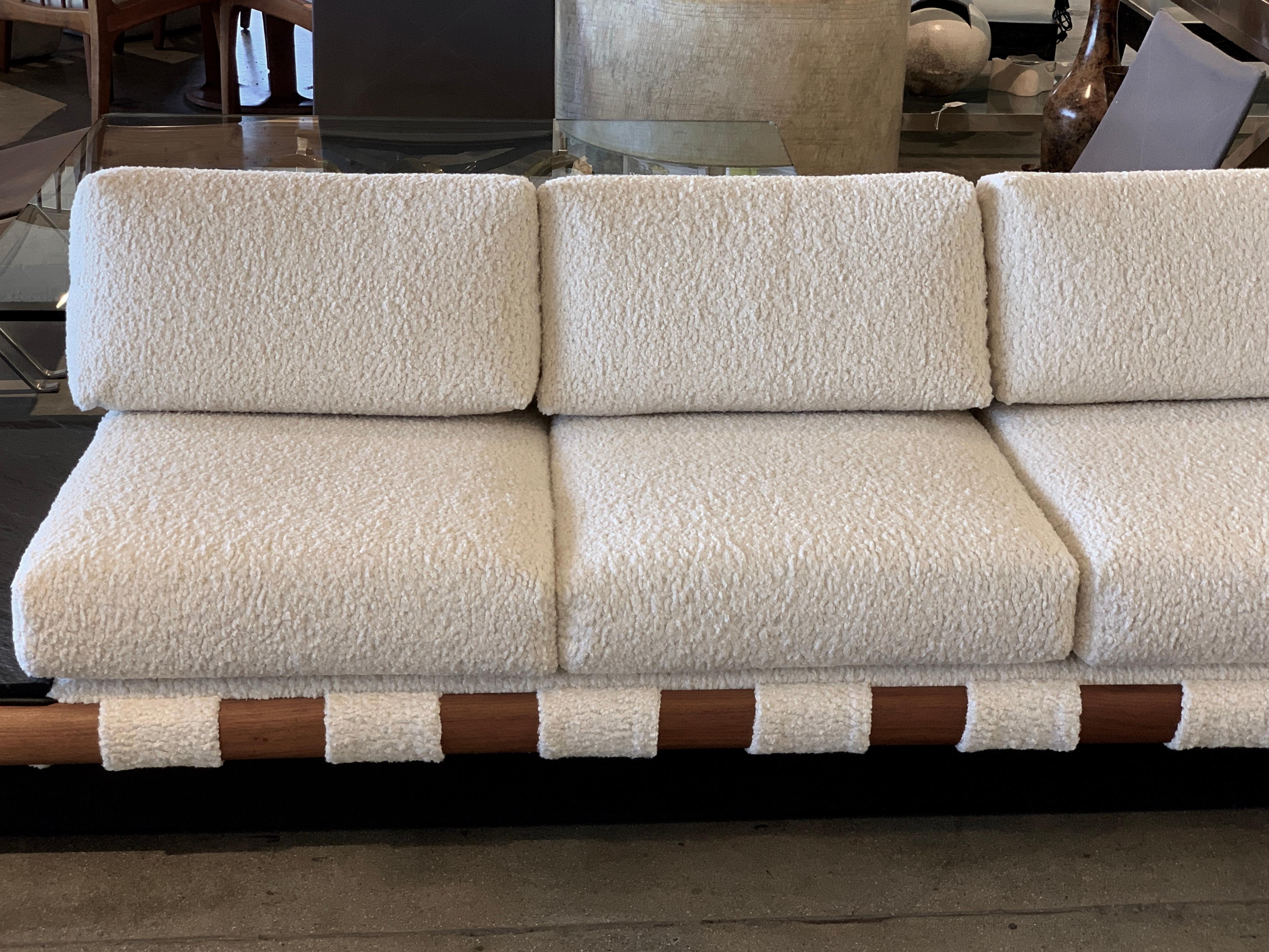 Adrian Pearsall Platform Sofa with Slate Ends In Good Condition In Palm Springs, CA