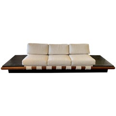 Adrian Pearsall Platform Sofa with Slate Ends